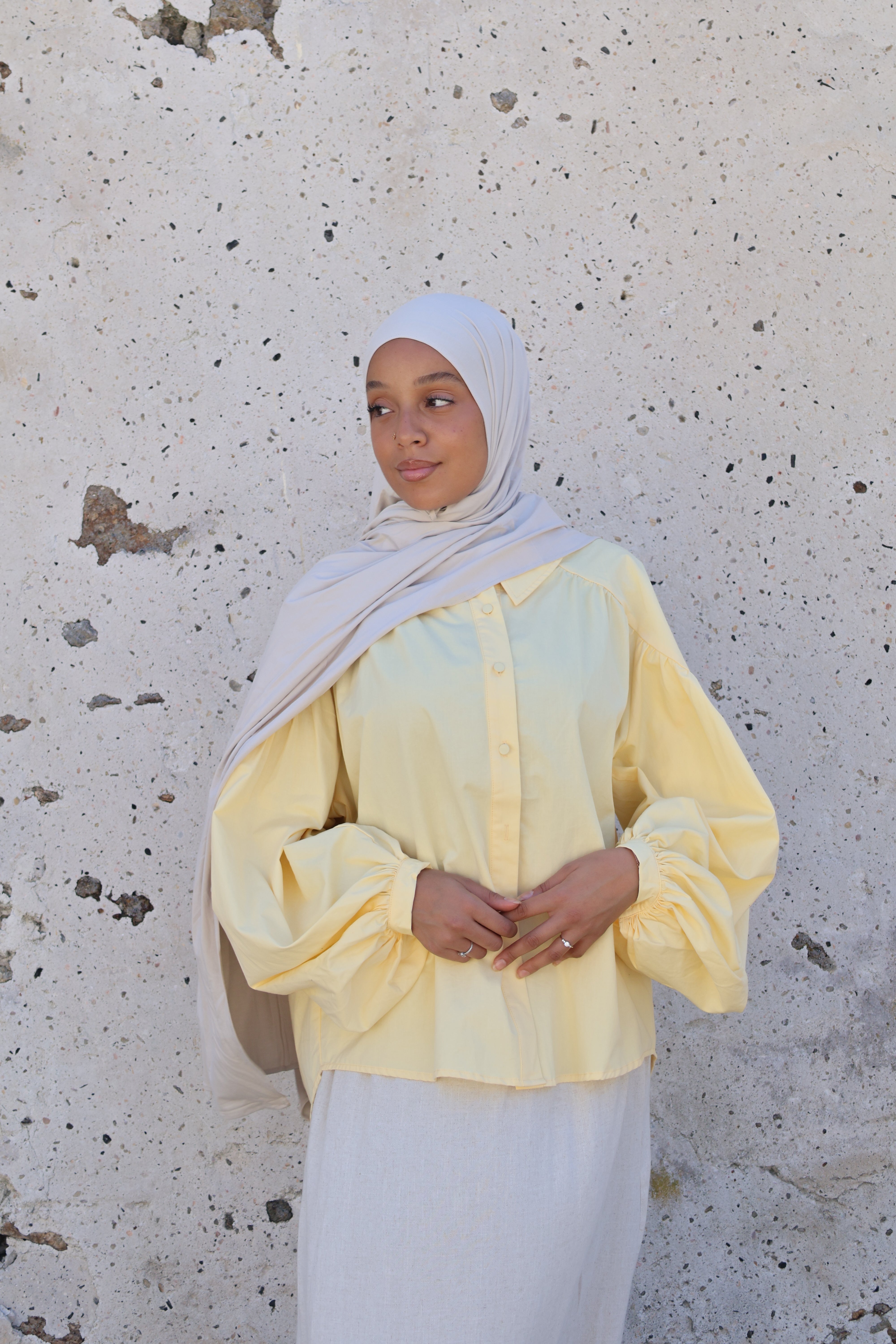 Chemise bonbon - Jaune beurre