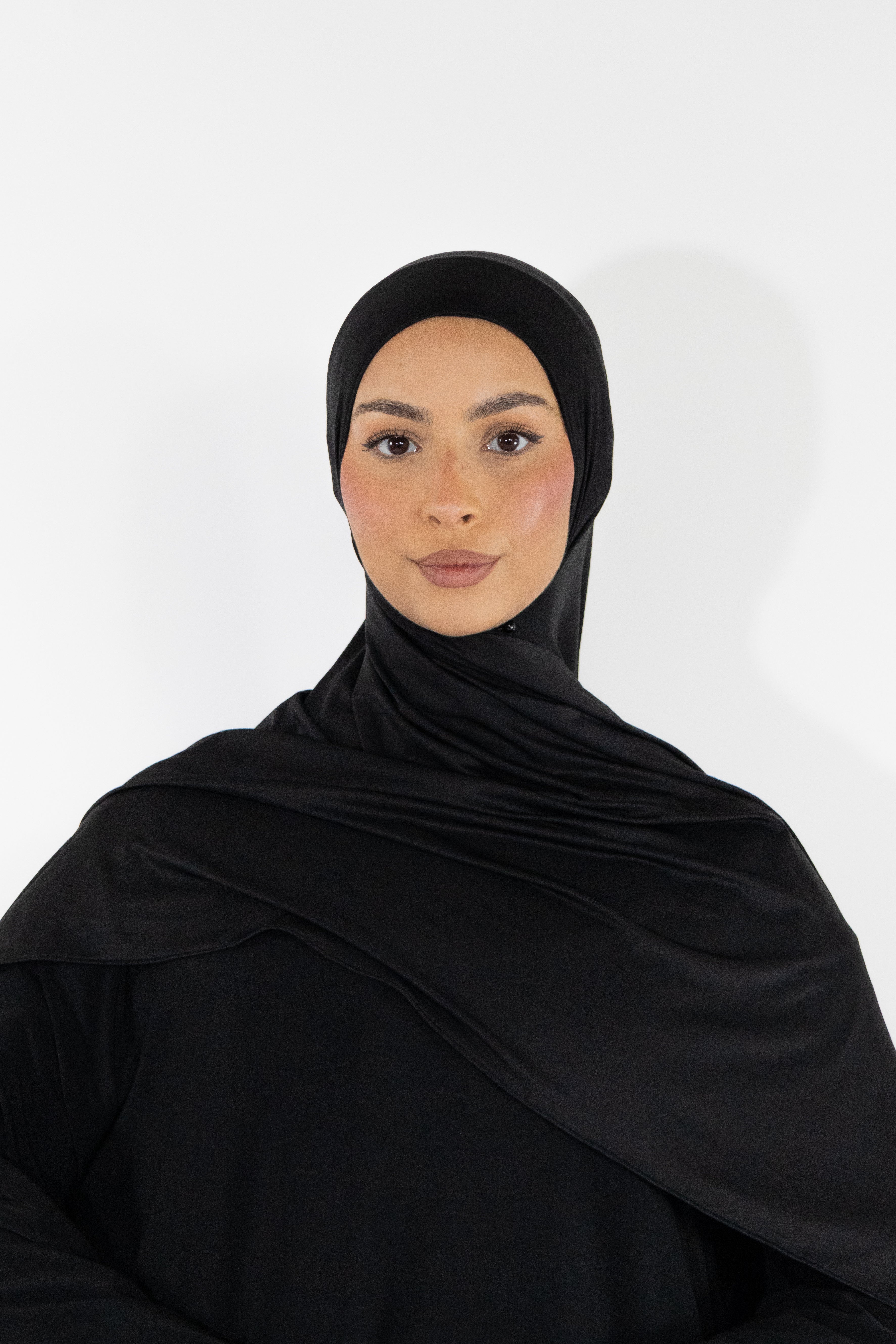 Hijab en jersey fluide - Black