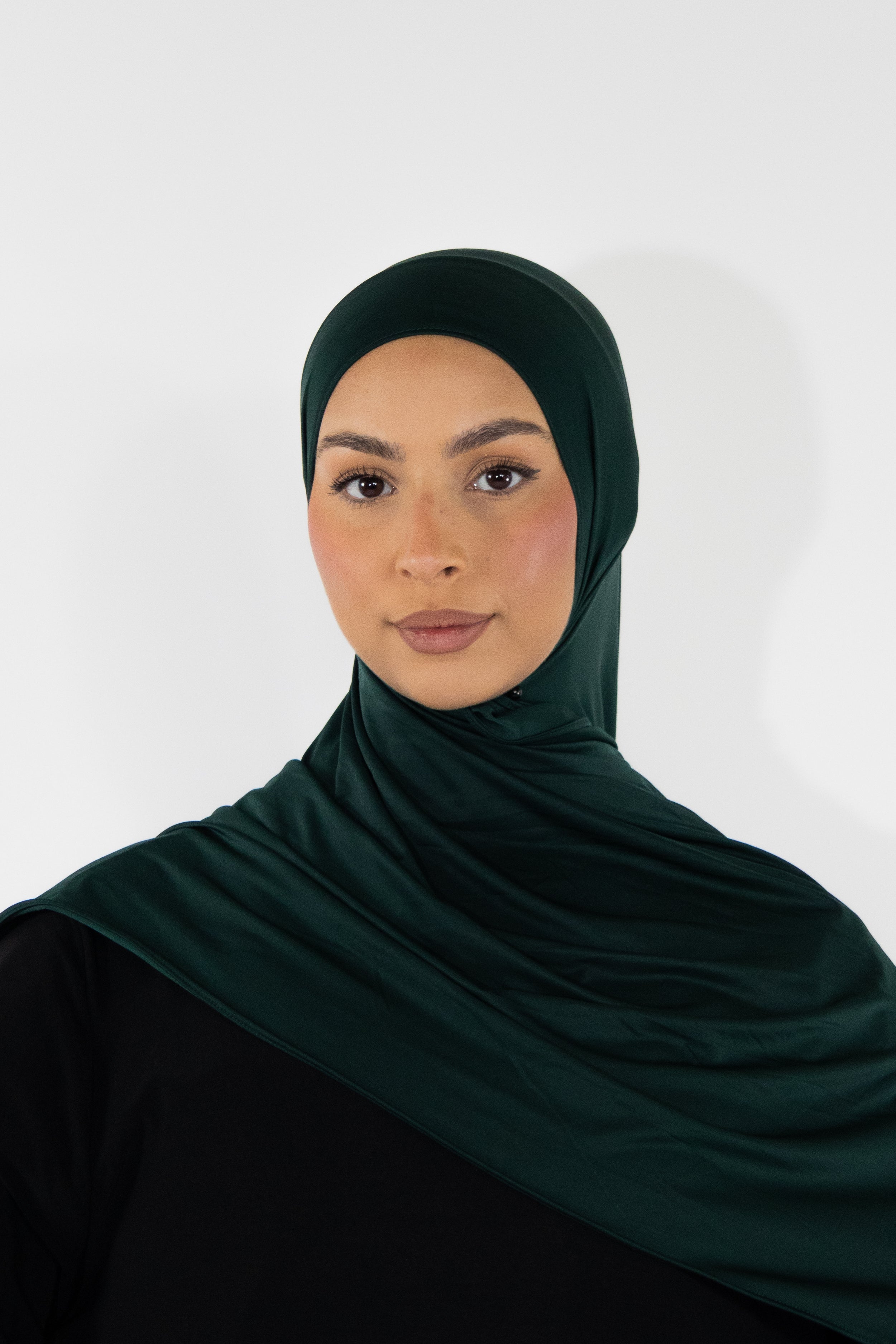 Flowing jersey hijab - Onyx