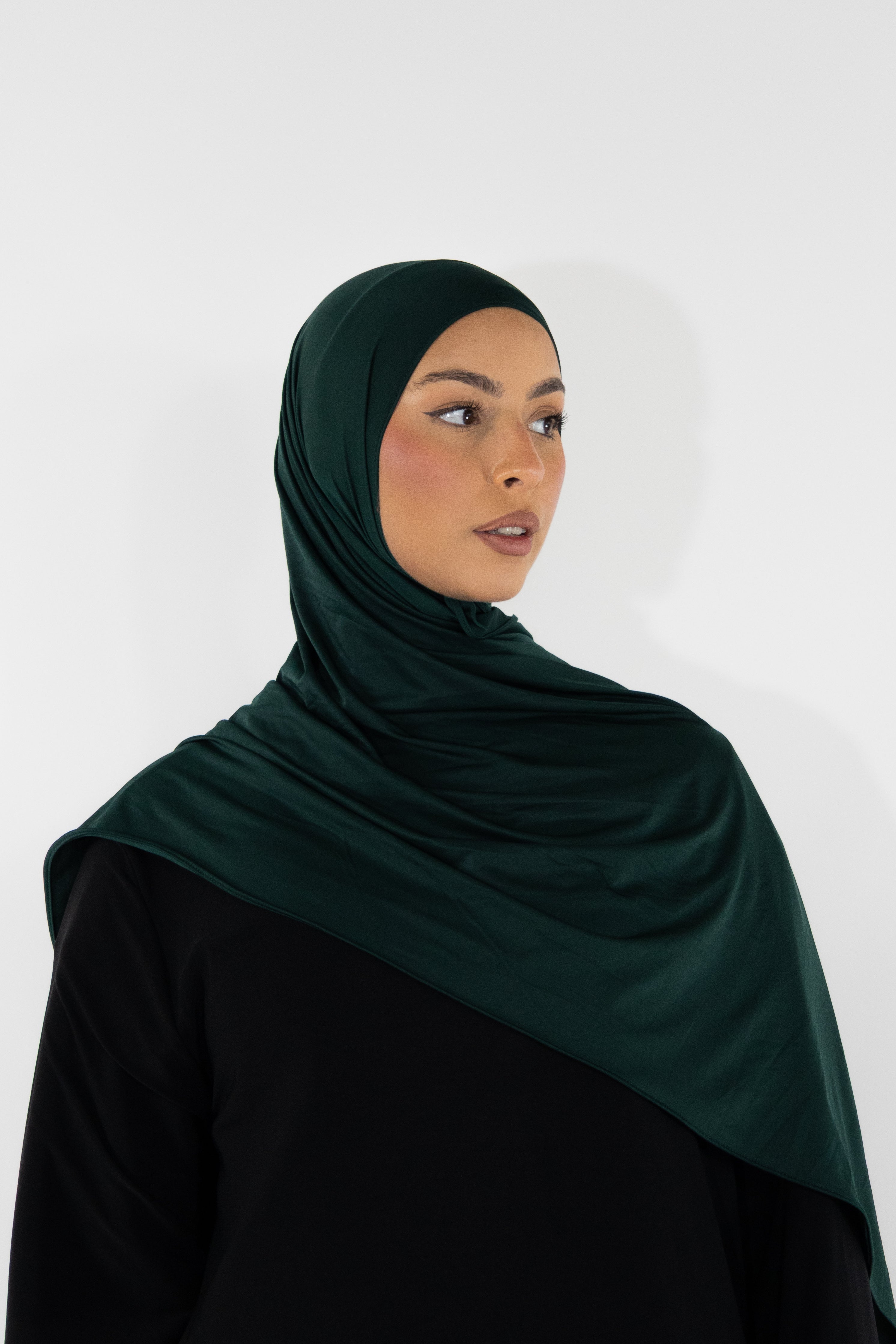 Flowing jersey hijab - Onyx