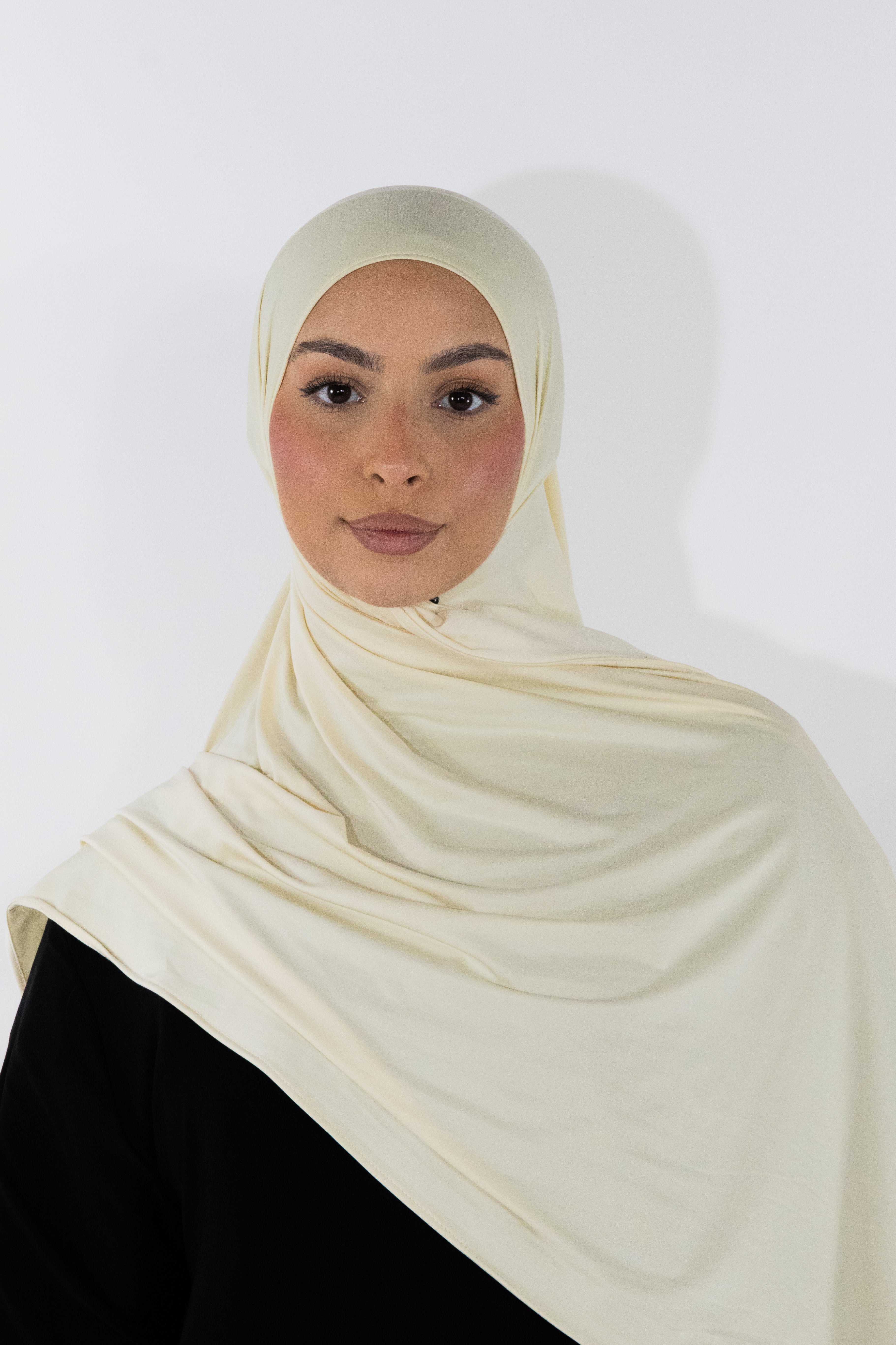 Hijab en jersey fluide - Butter