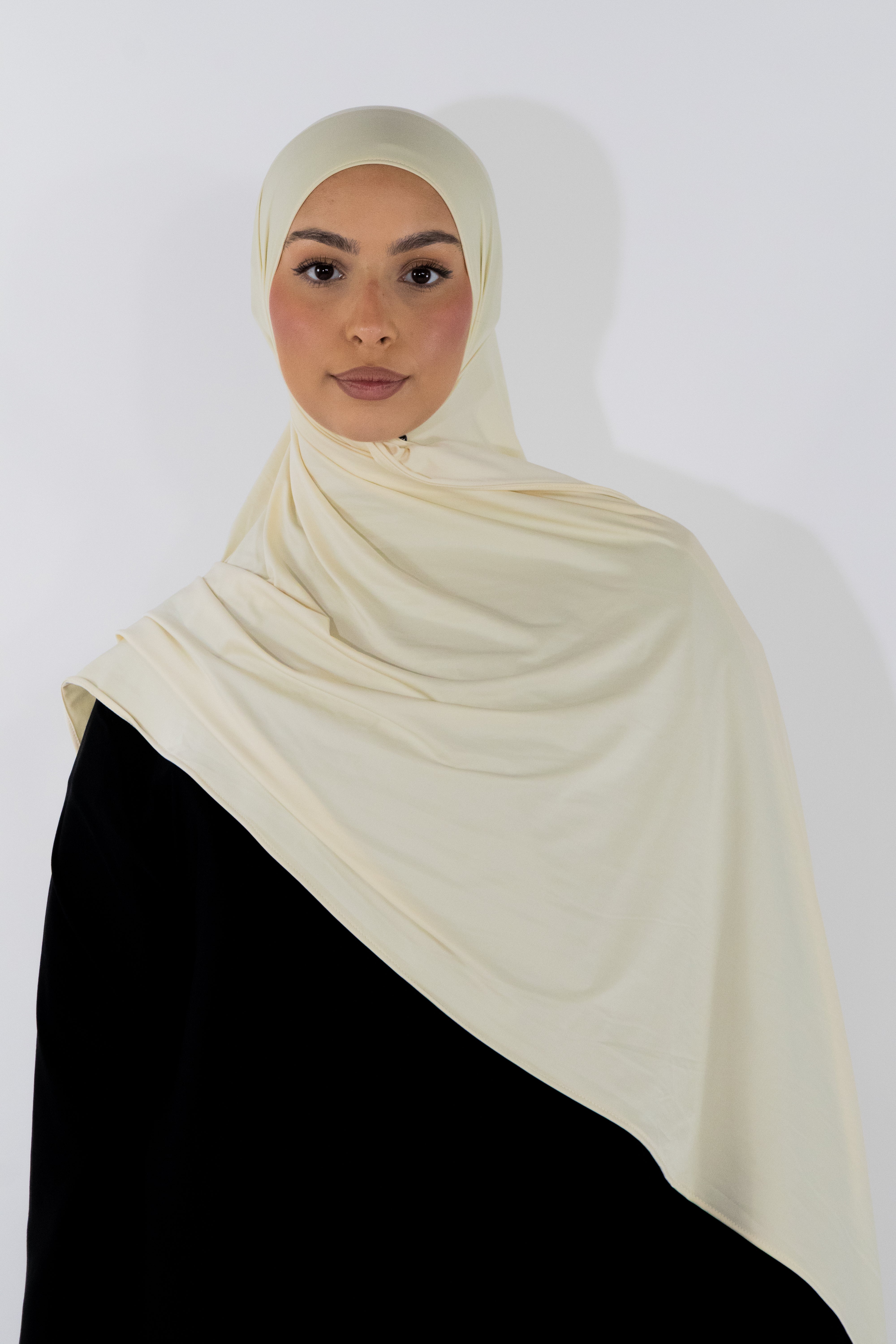 Hijab en jersey fluide - Butter