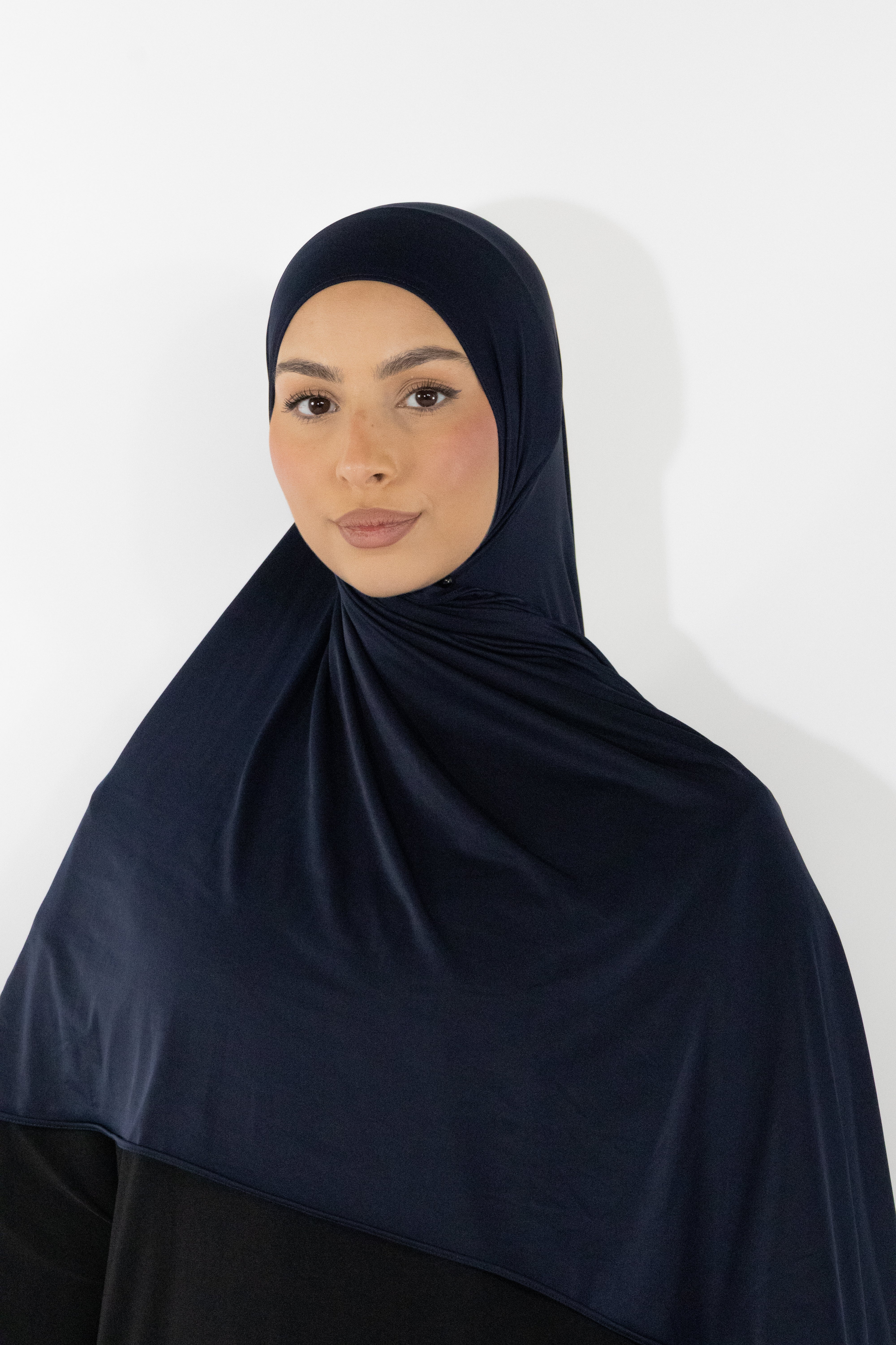 Flowing jersey hijab - Onyx