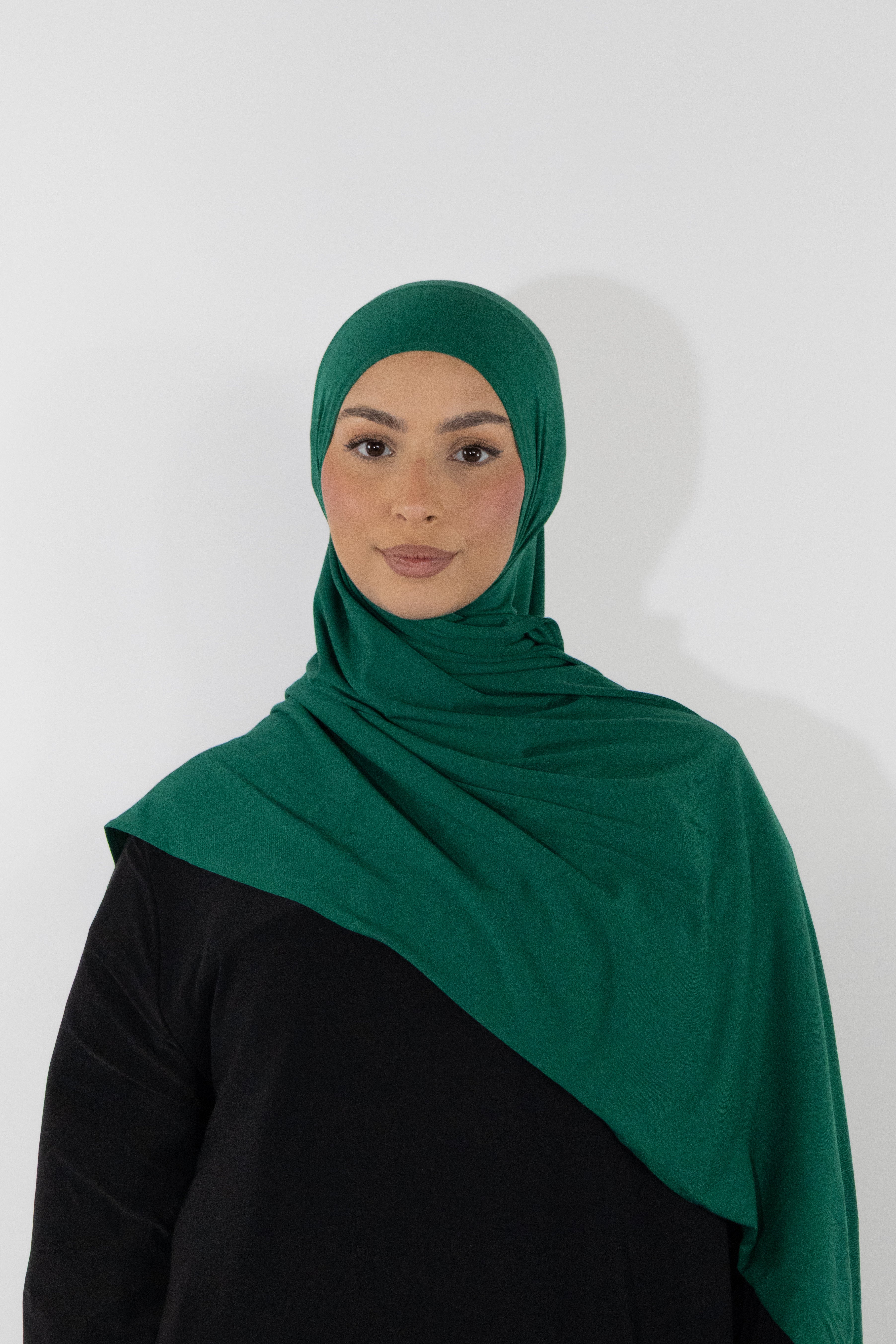 Hijab en jersey bamboo - Evergreen