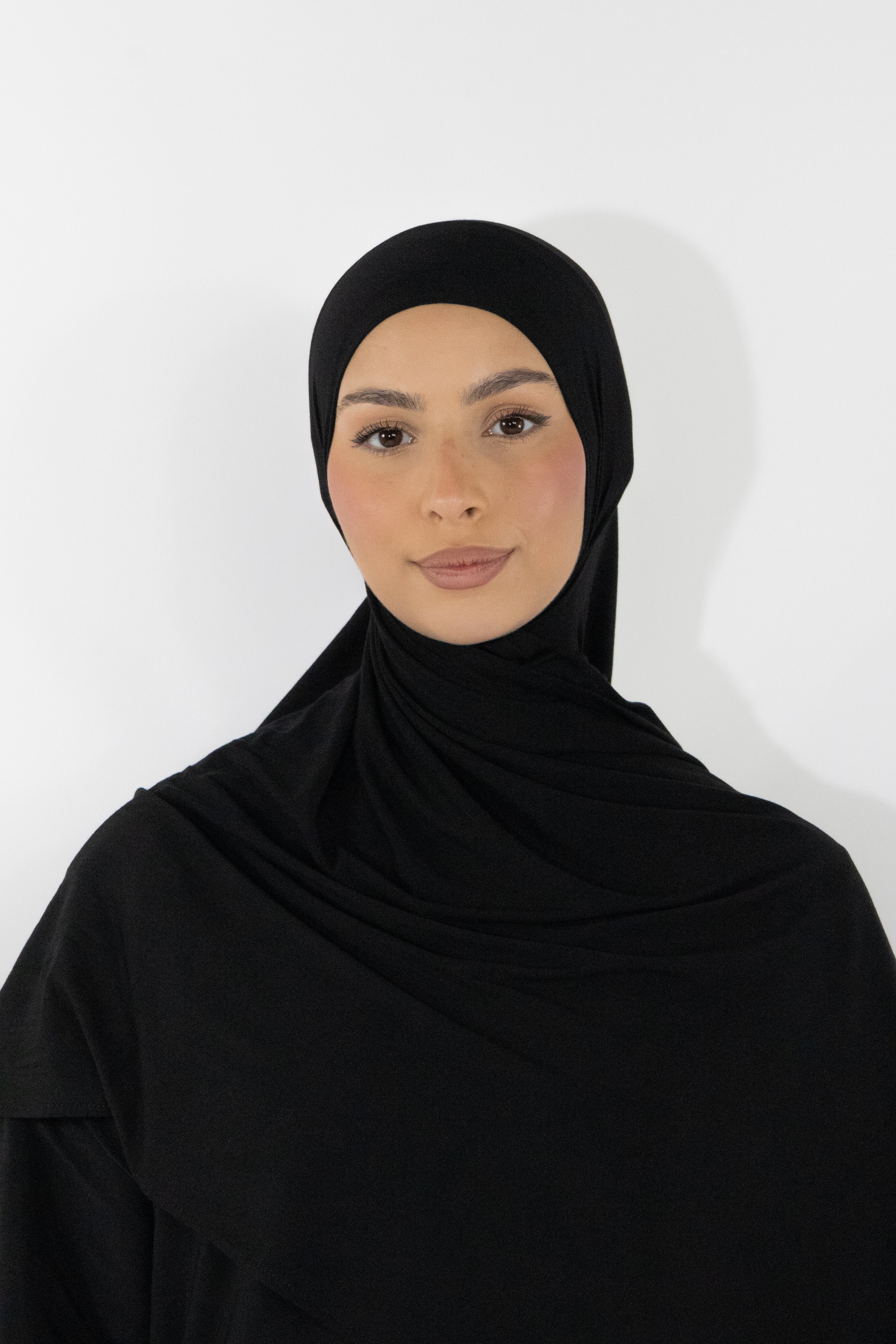 Hijab en jersey bamboo - Black