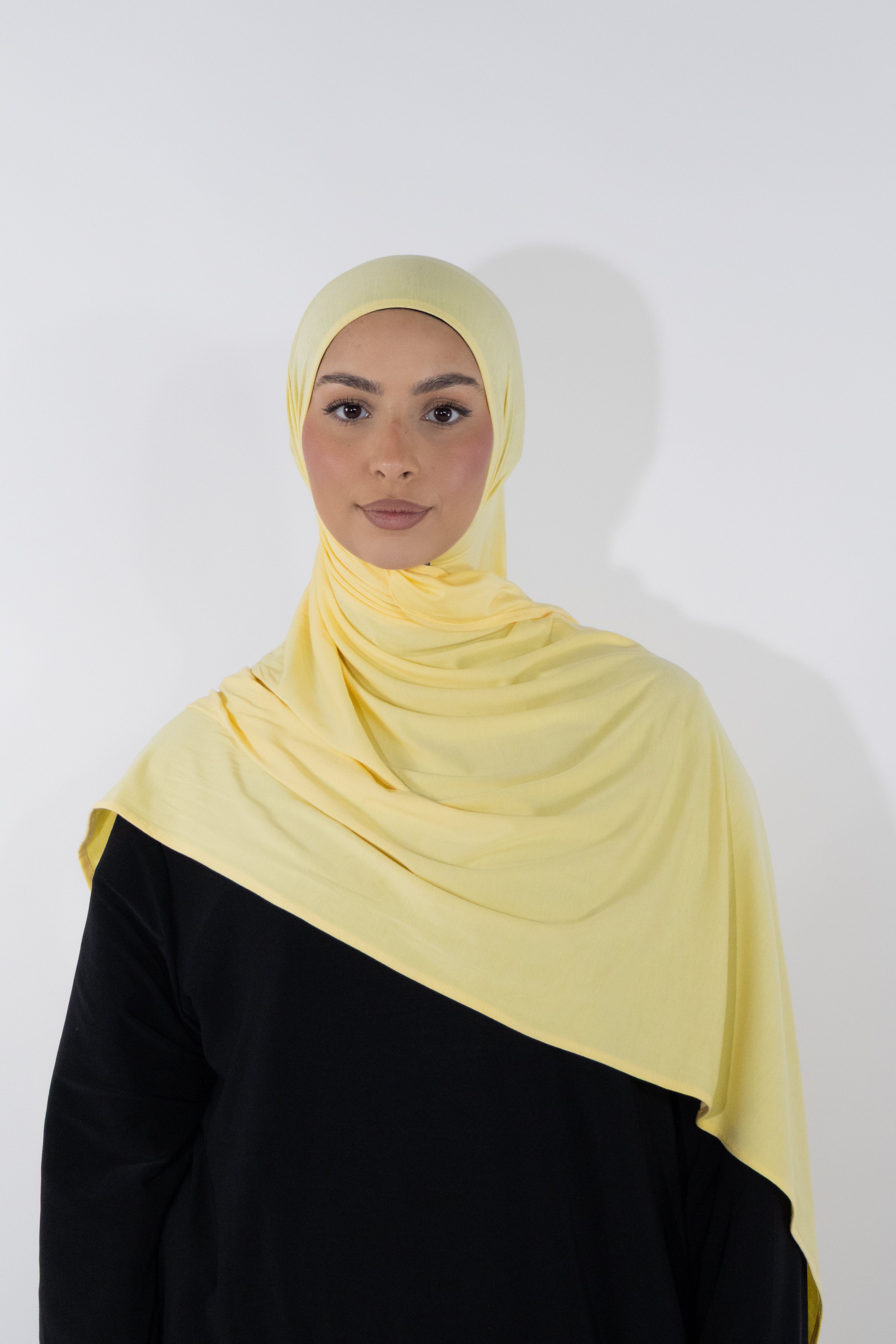 Hijab en jersey bamboo - Lemon