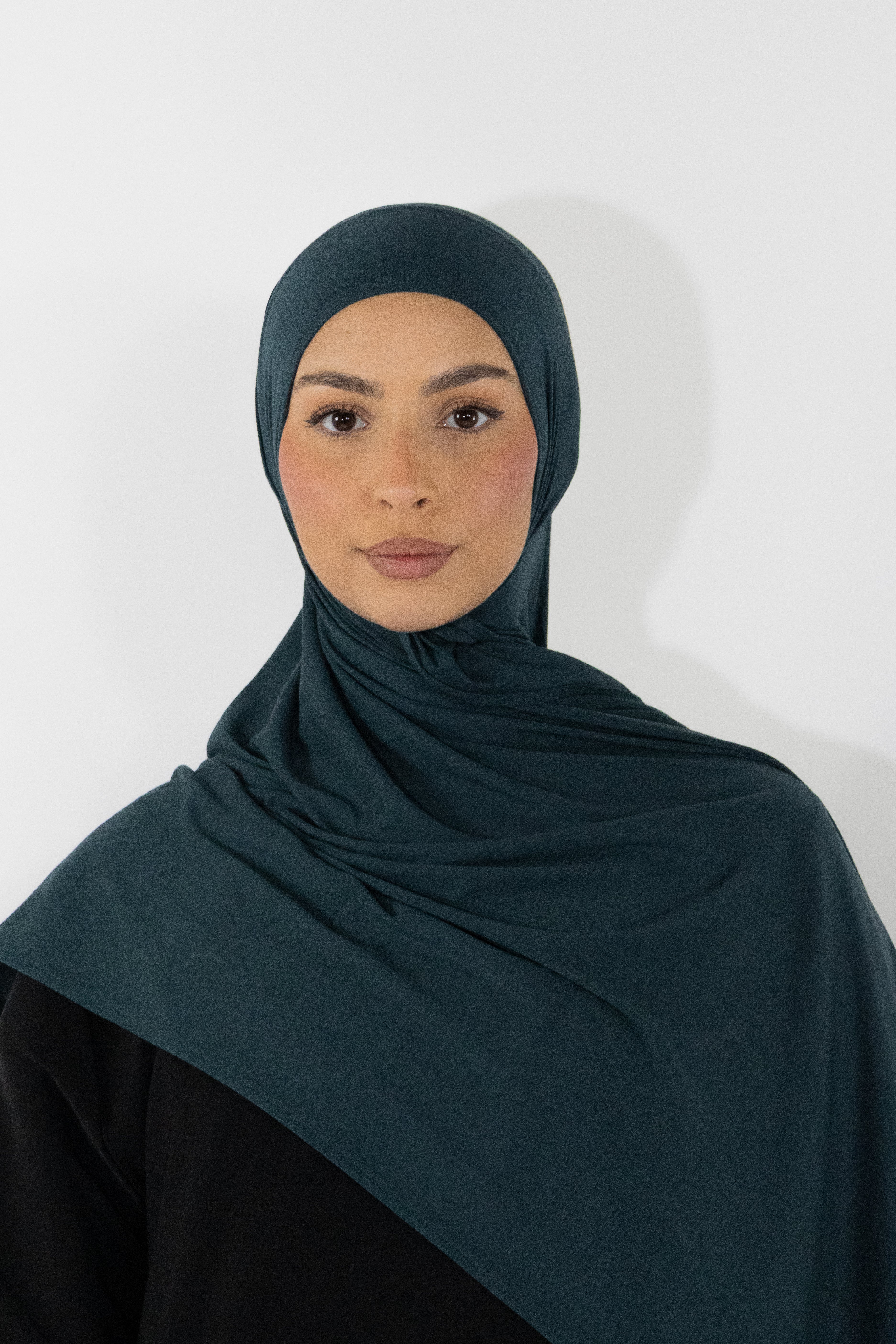 Hijab en jersey bamboo - Mineral