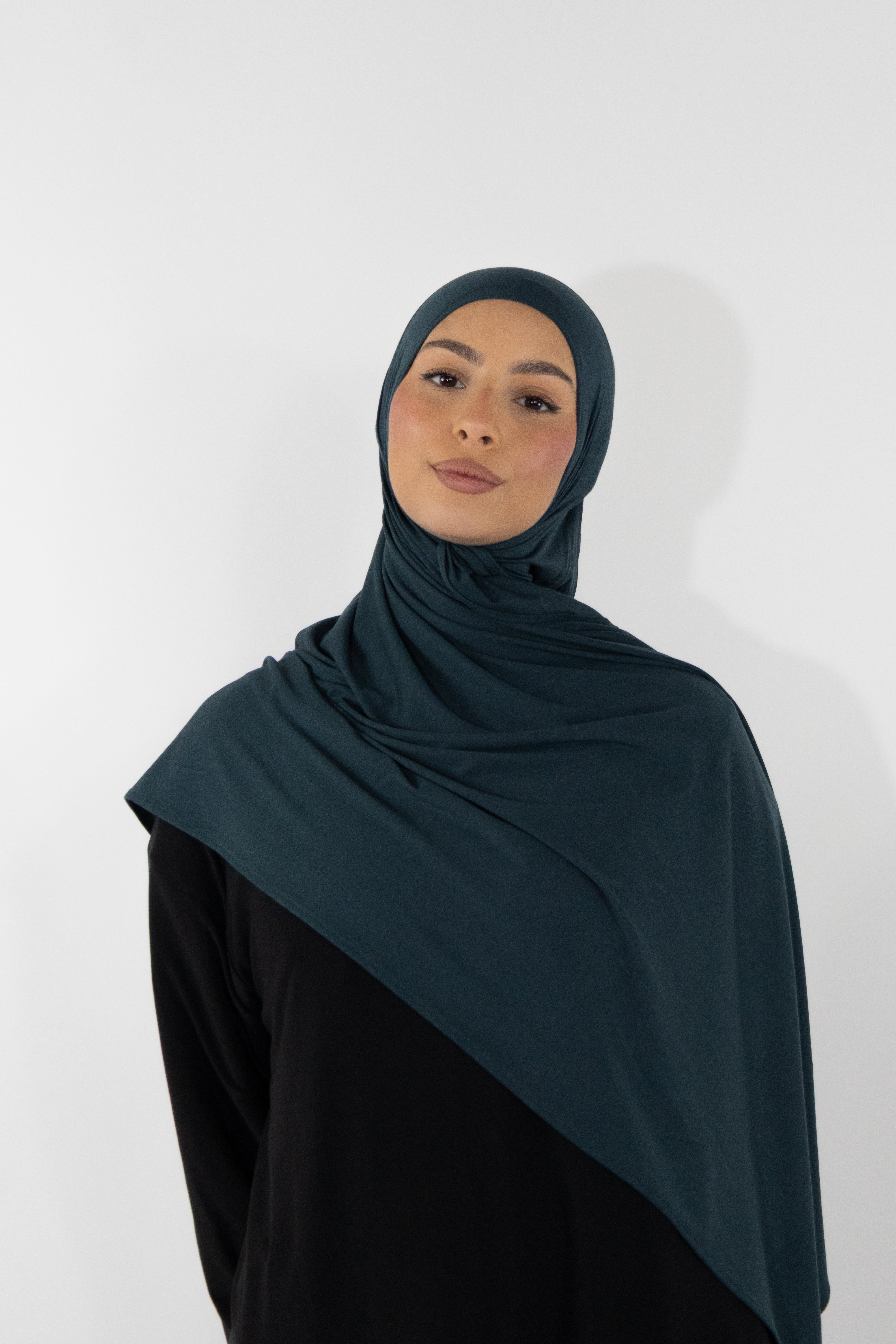 Hijab en jersey bamboo - Mineral