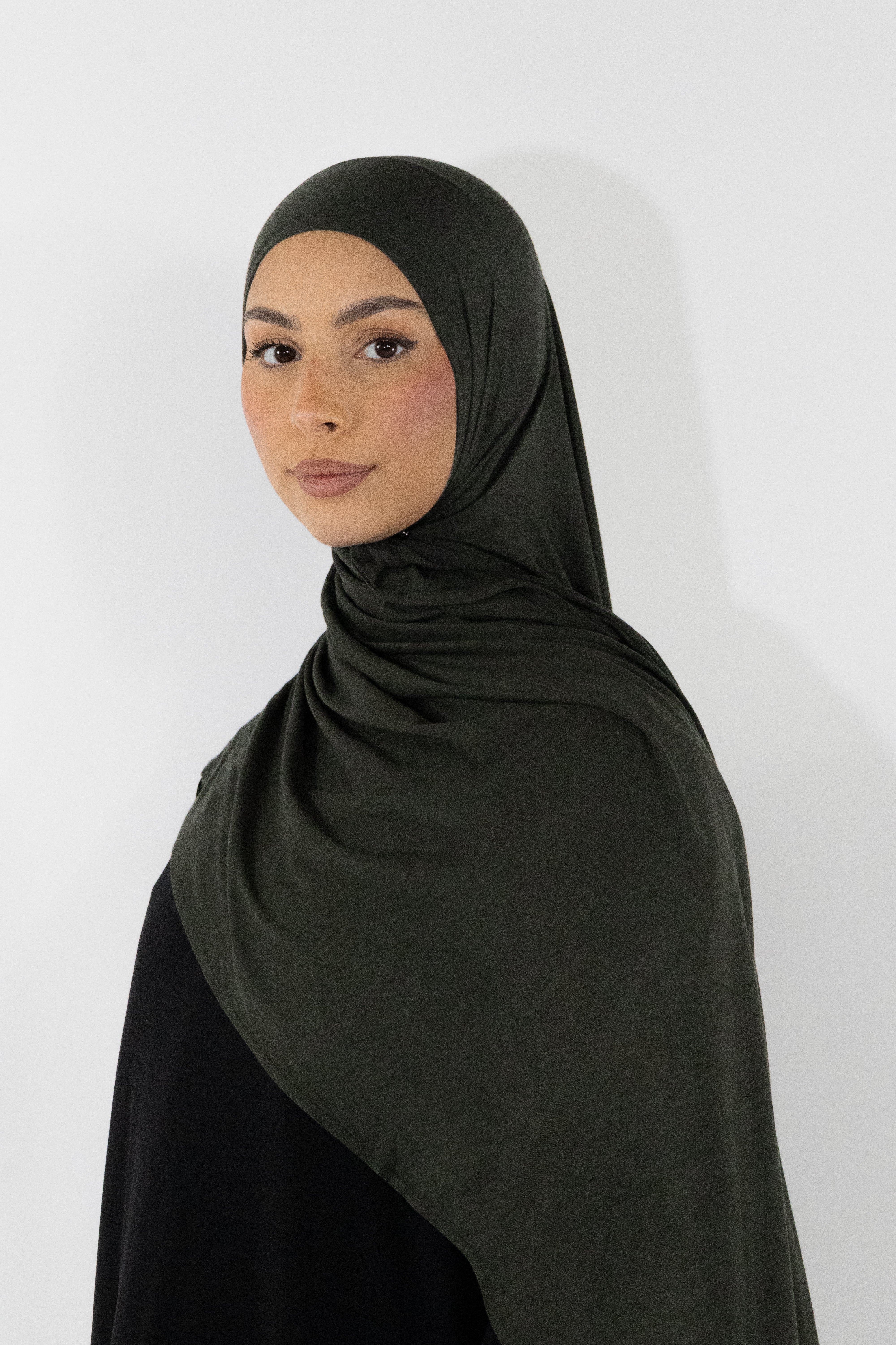Hijab en jersey bamboo - Anthracite