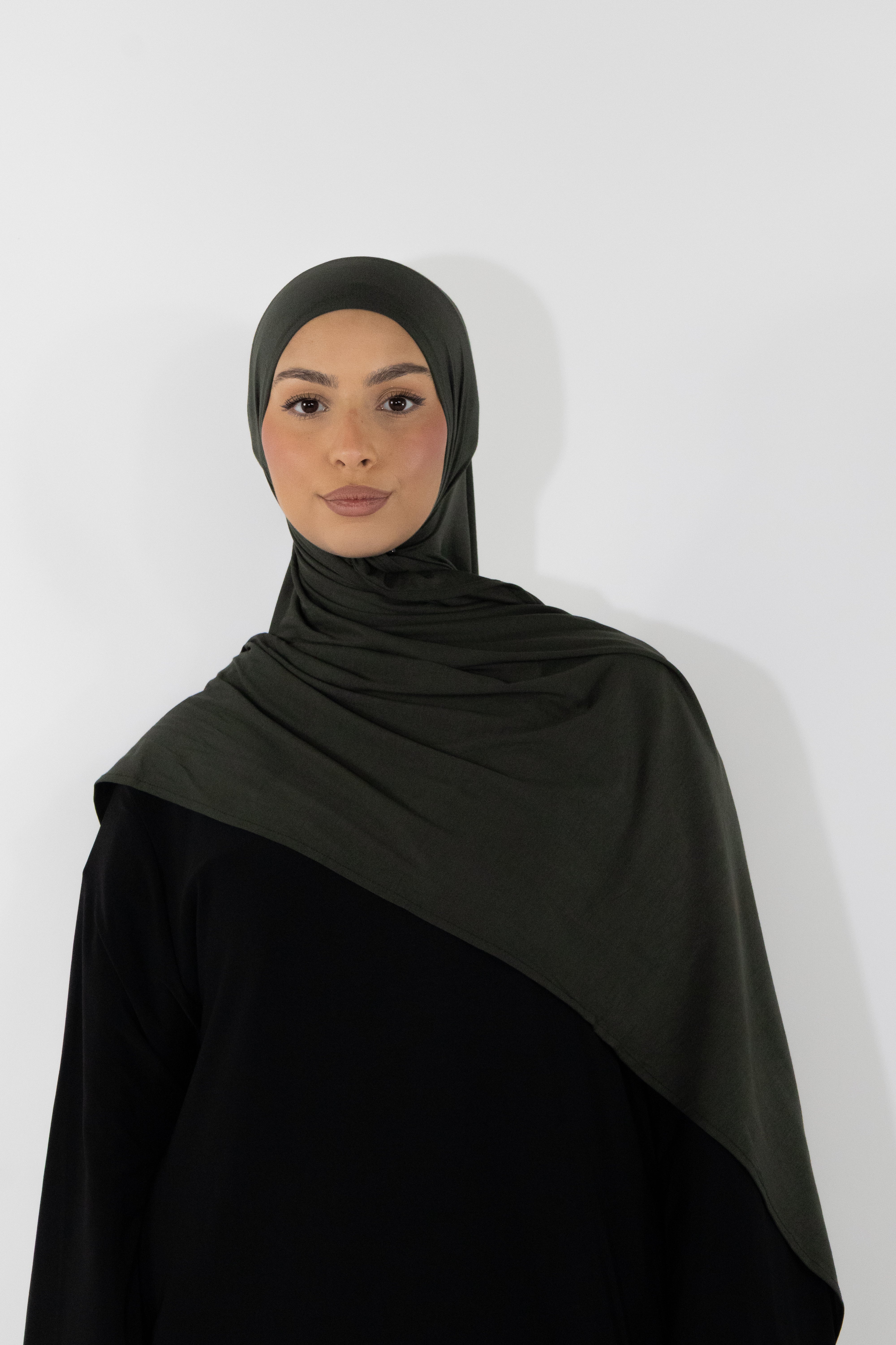 Hijab en jersey bamboo - Anthracite