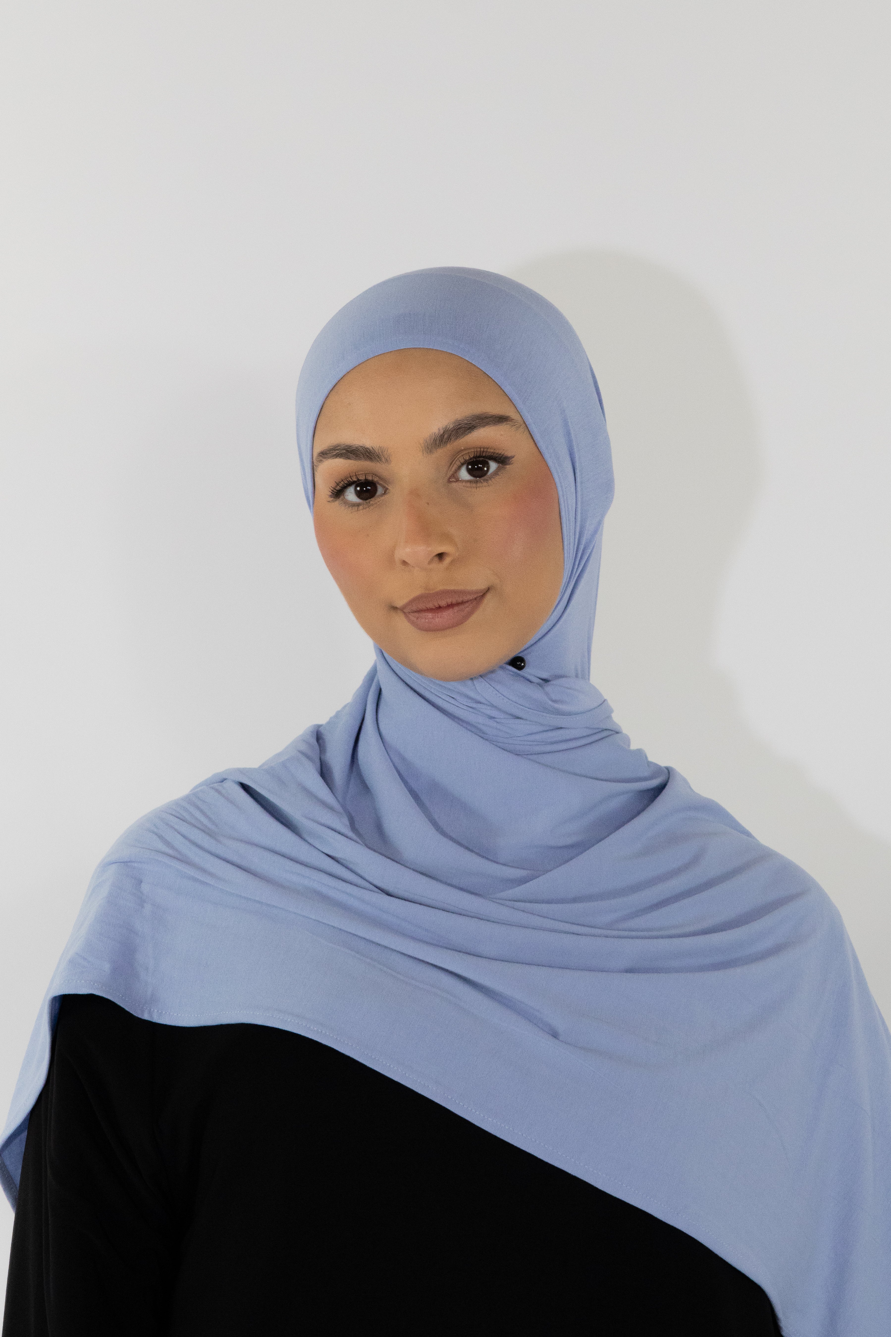 Hijab en jersey bamboo - Sky