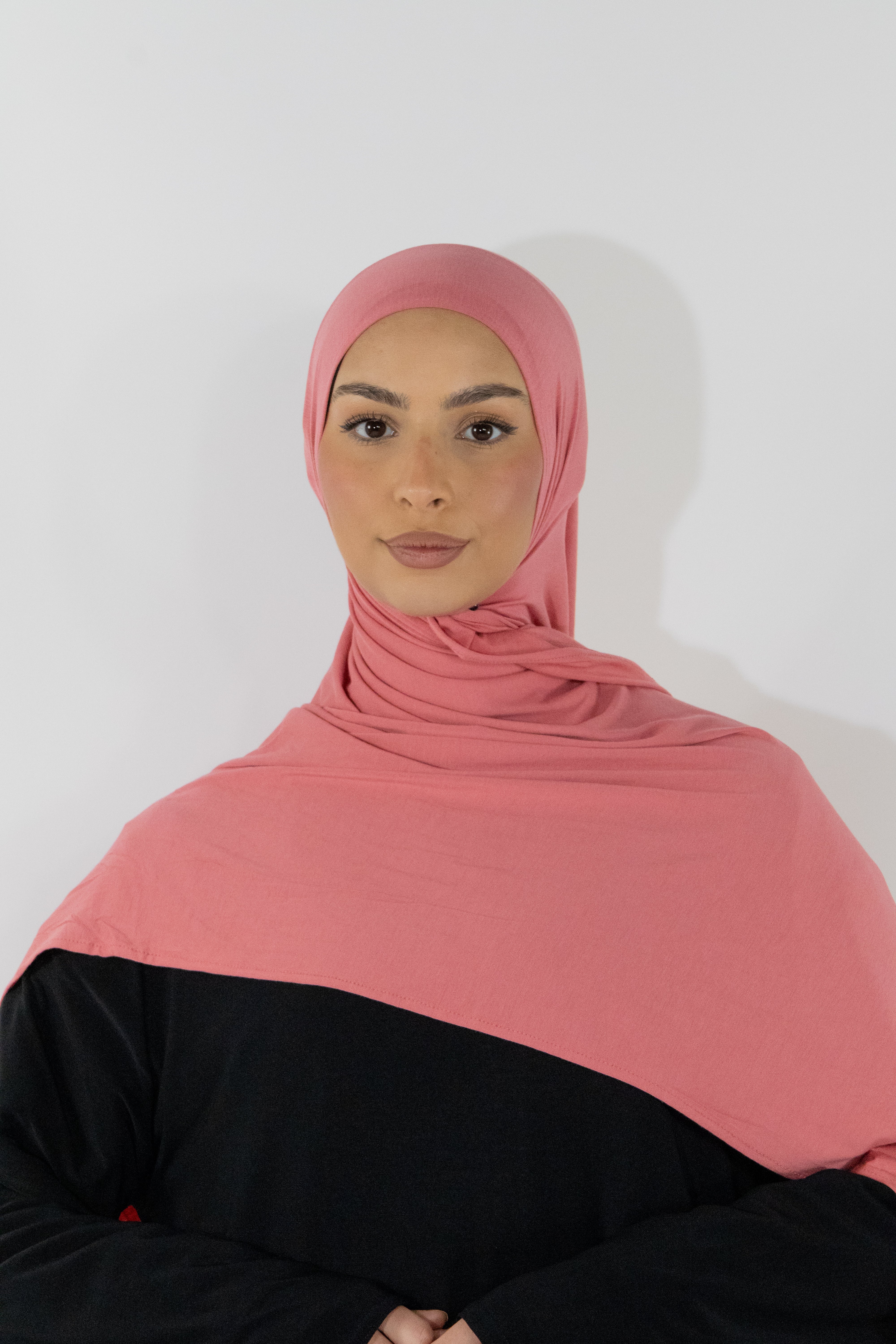 Hijab en jersey bamboo - Pink