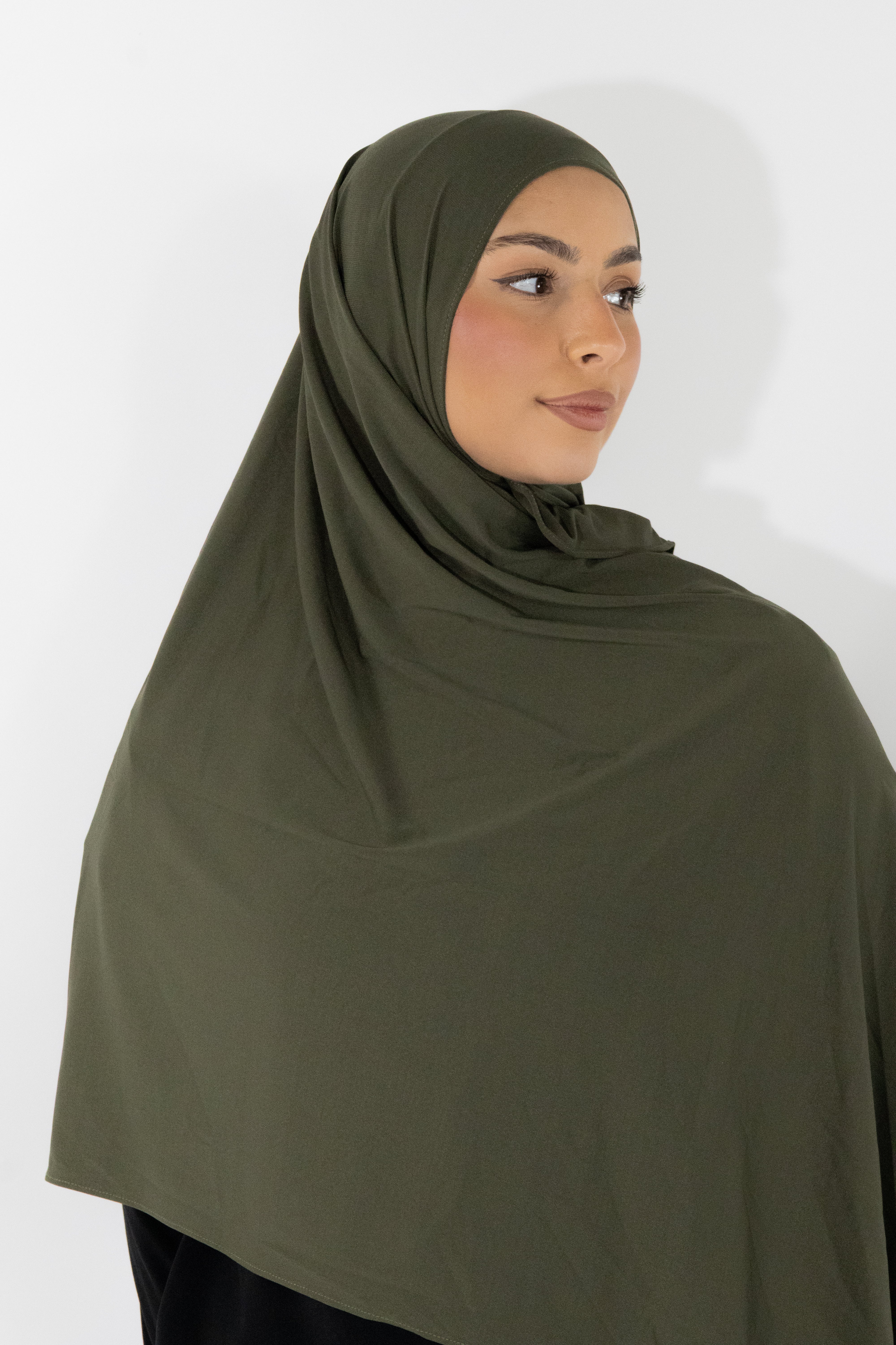 Hijab en jersey premium - Olive