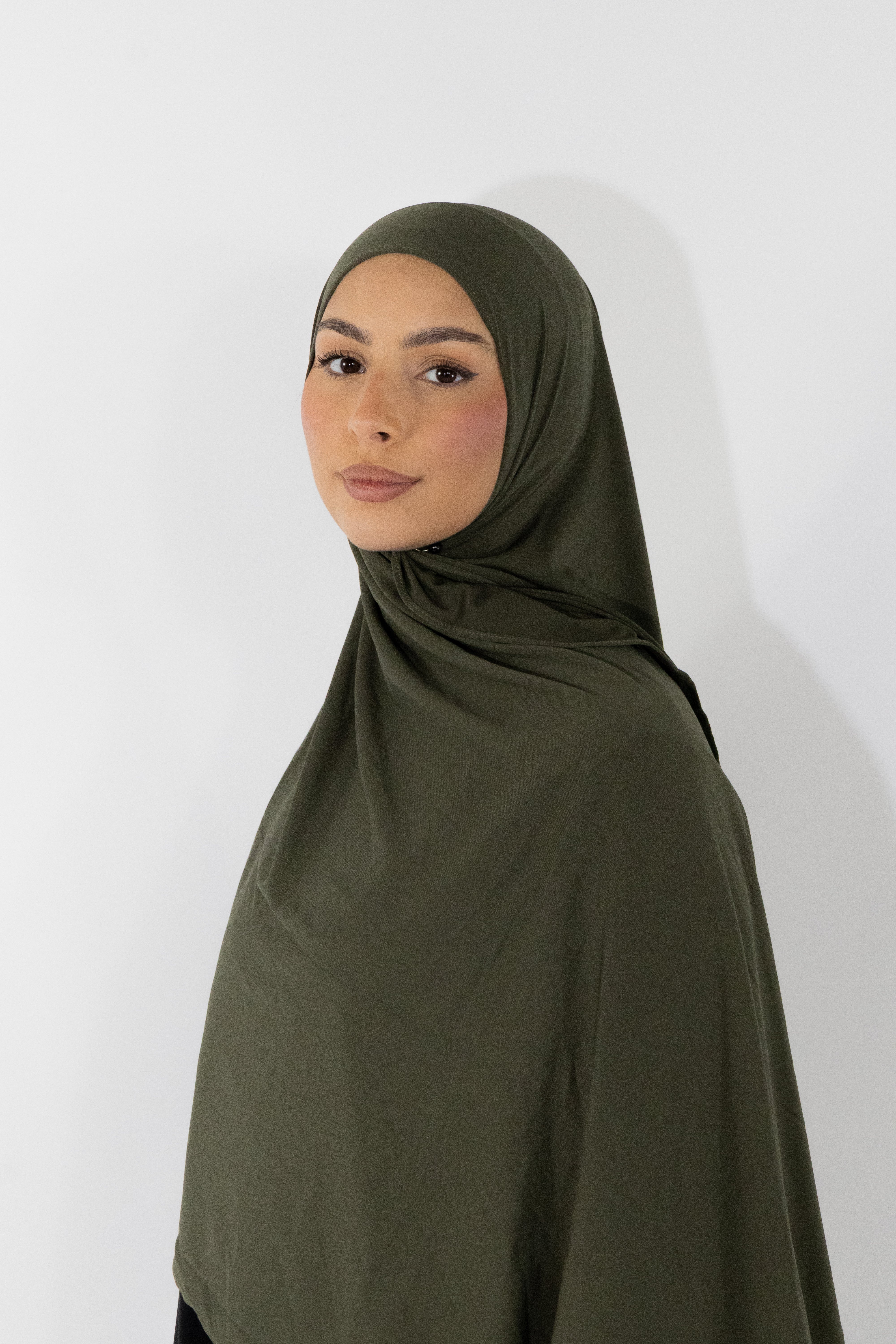 Hijab en jersey premium - Olive