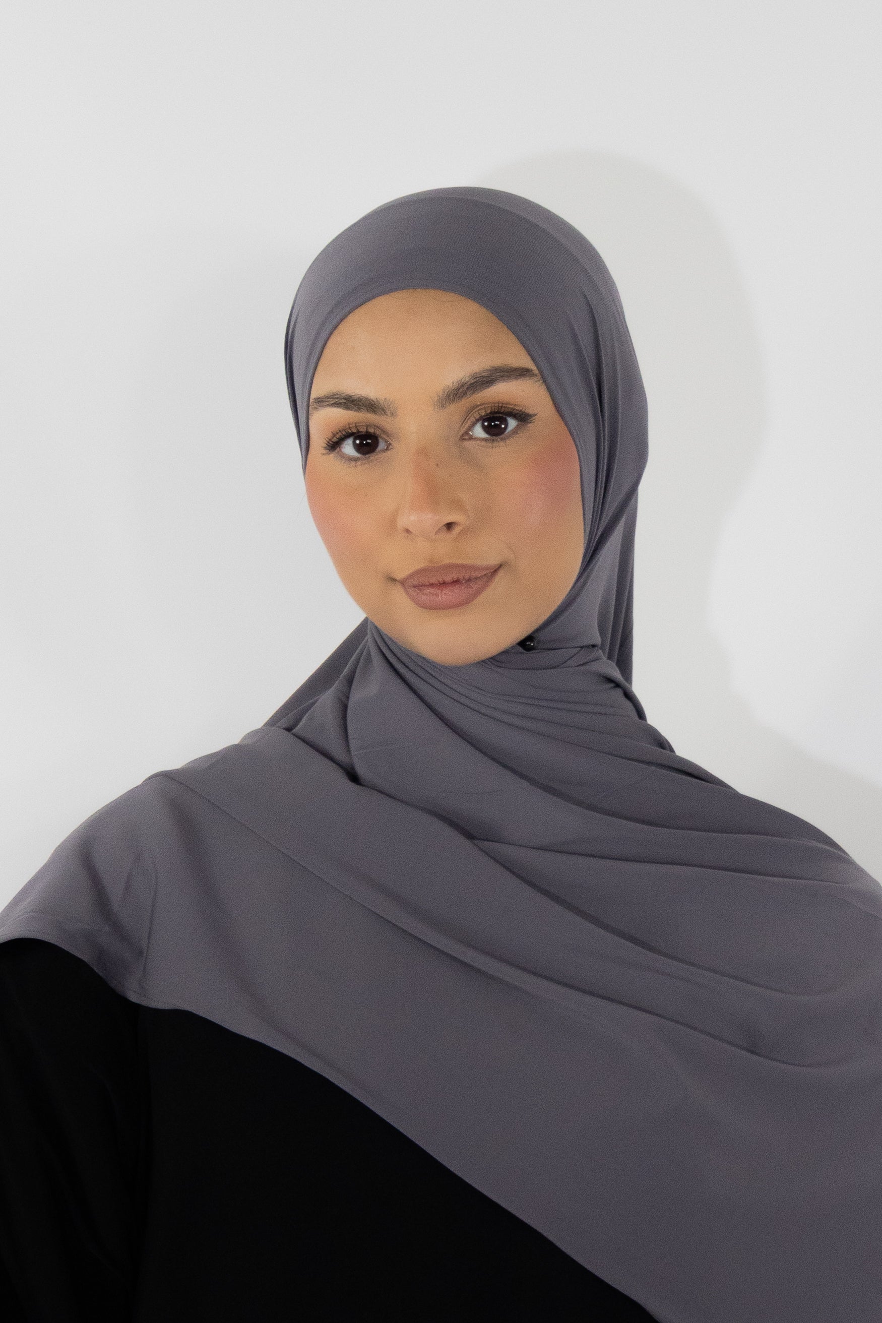 Hijab en jersey premium - Graphite
