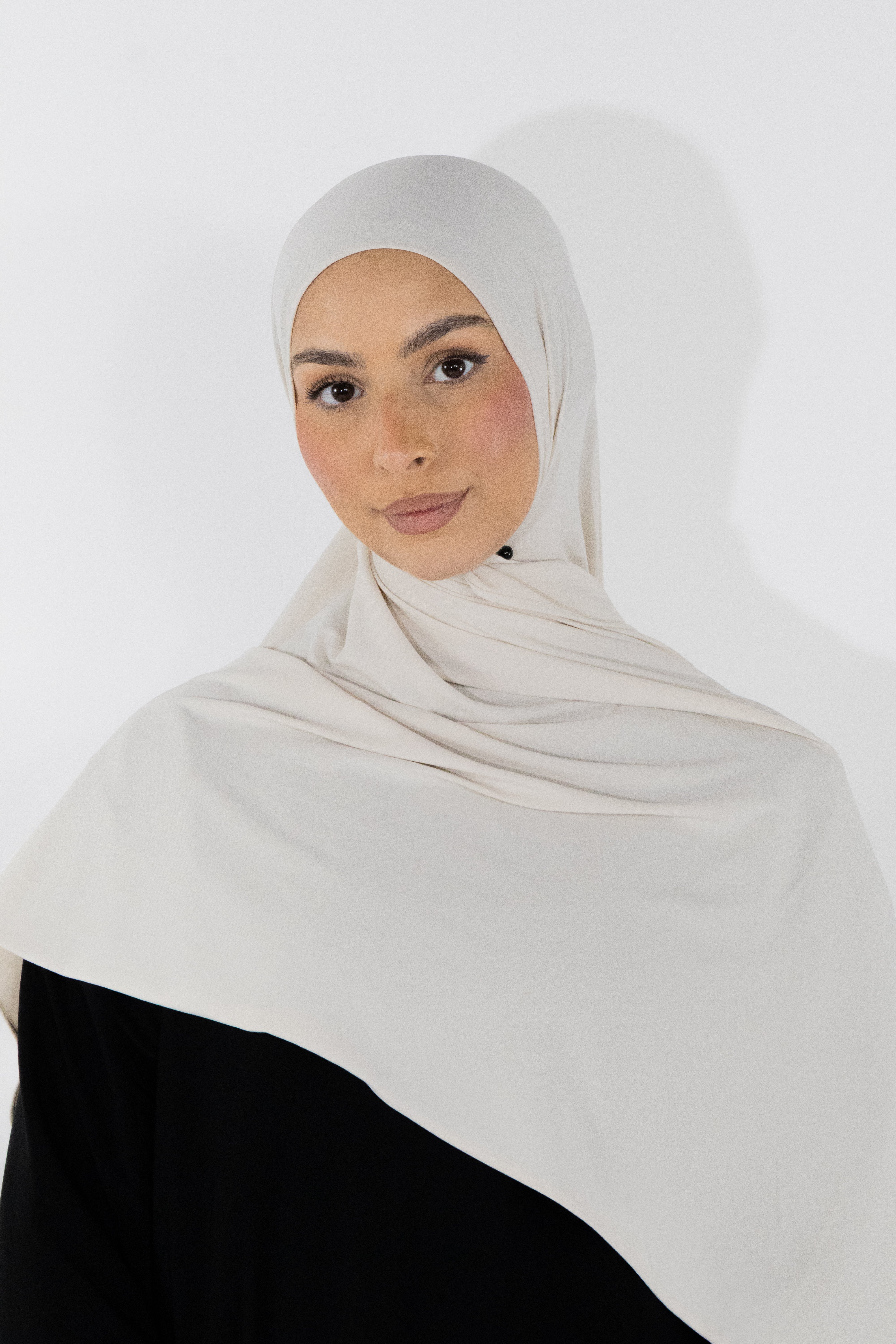 Hijab en jersey premium - Cream