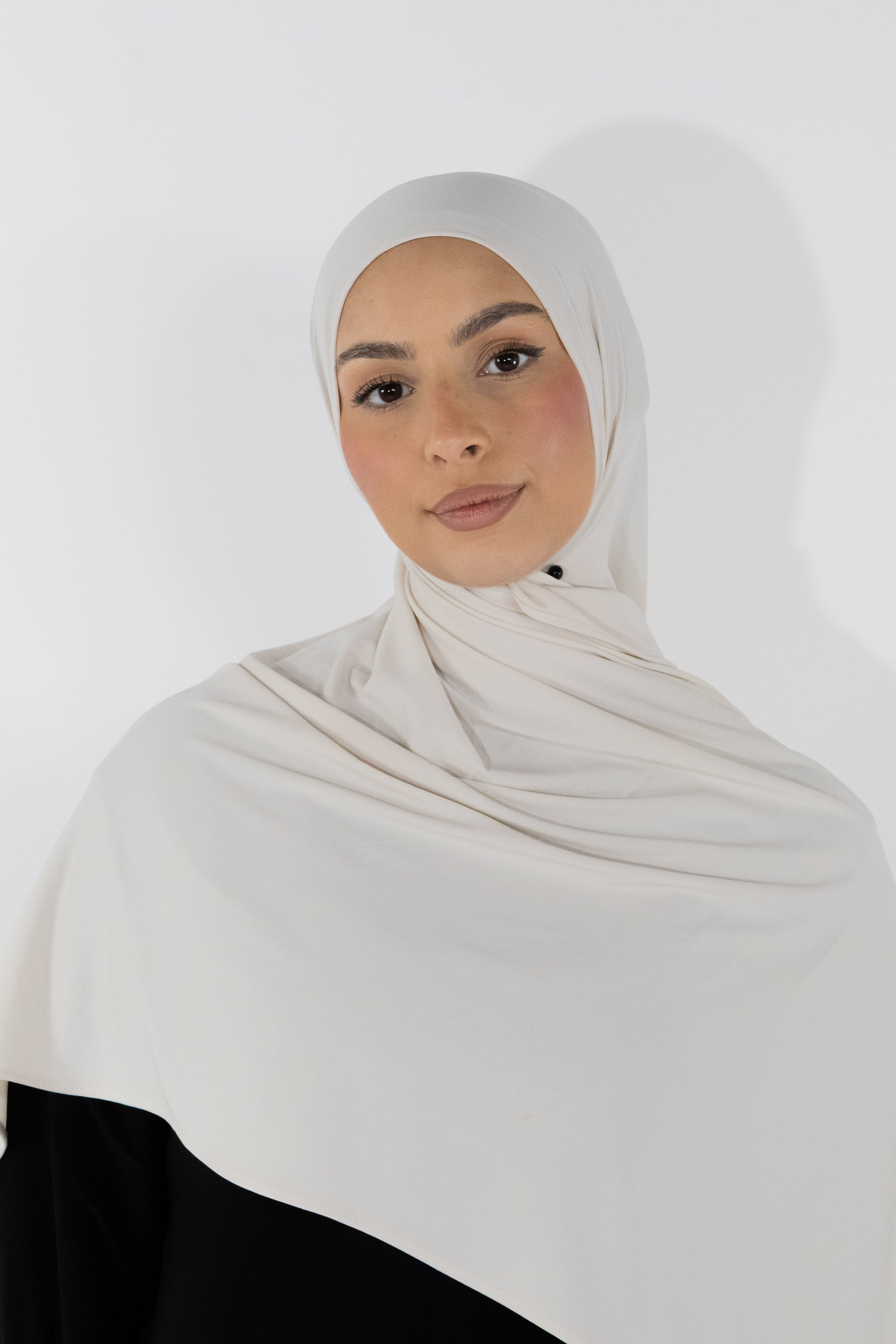 Hijab en jersey premium - Cream