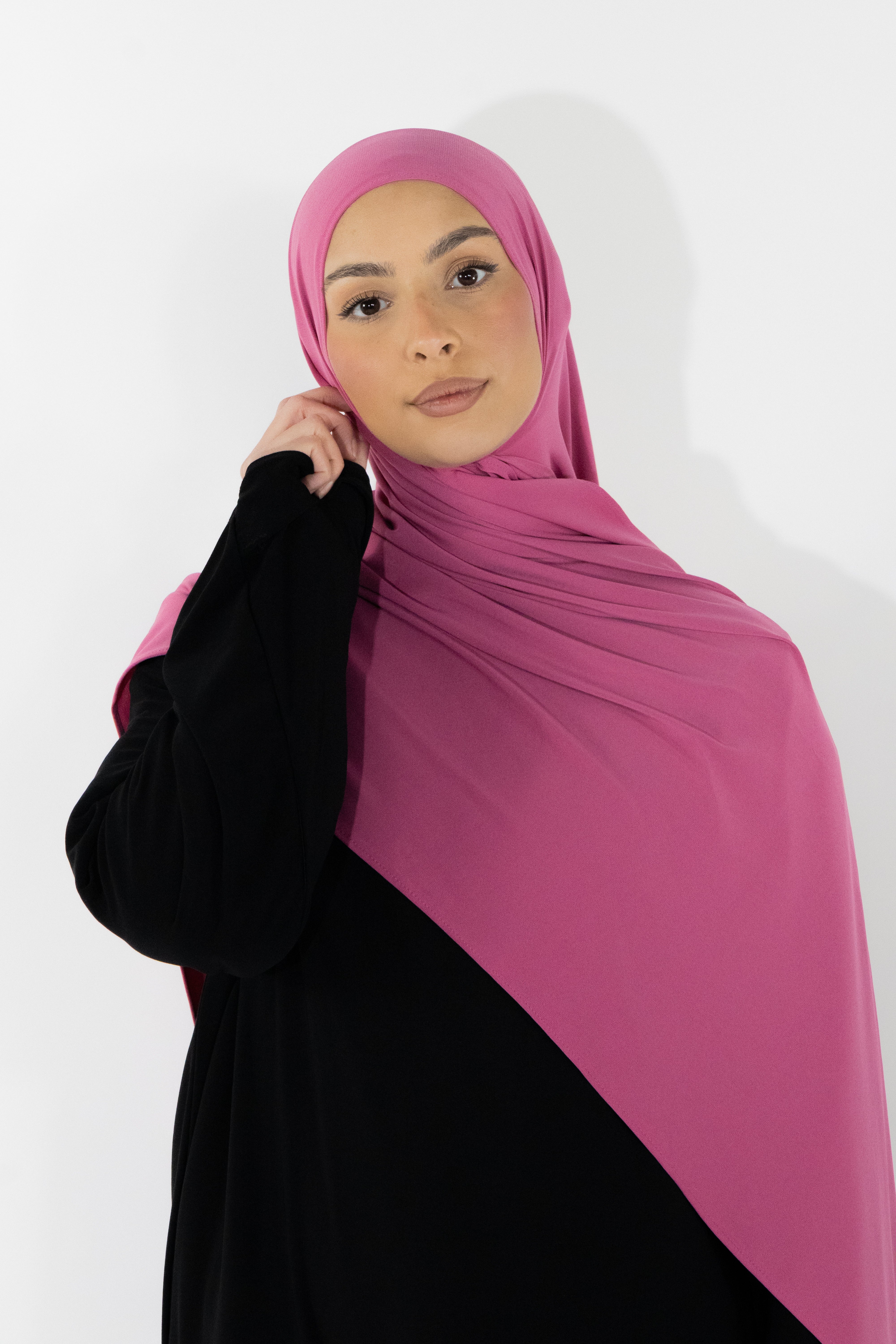 Hijab en jersey premium - Magenta