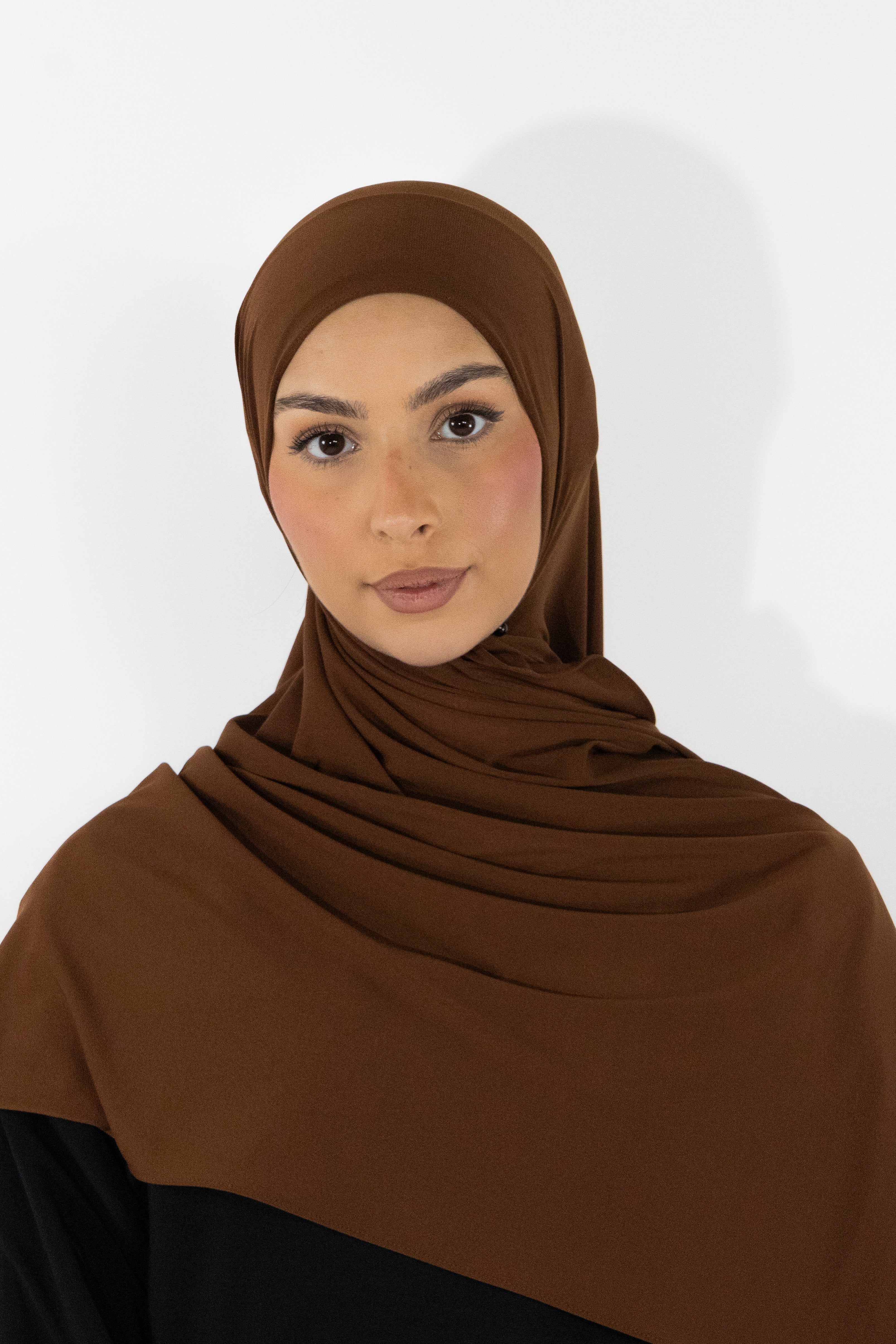 Hijab en jersey premium - Coffee