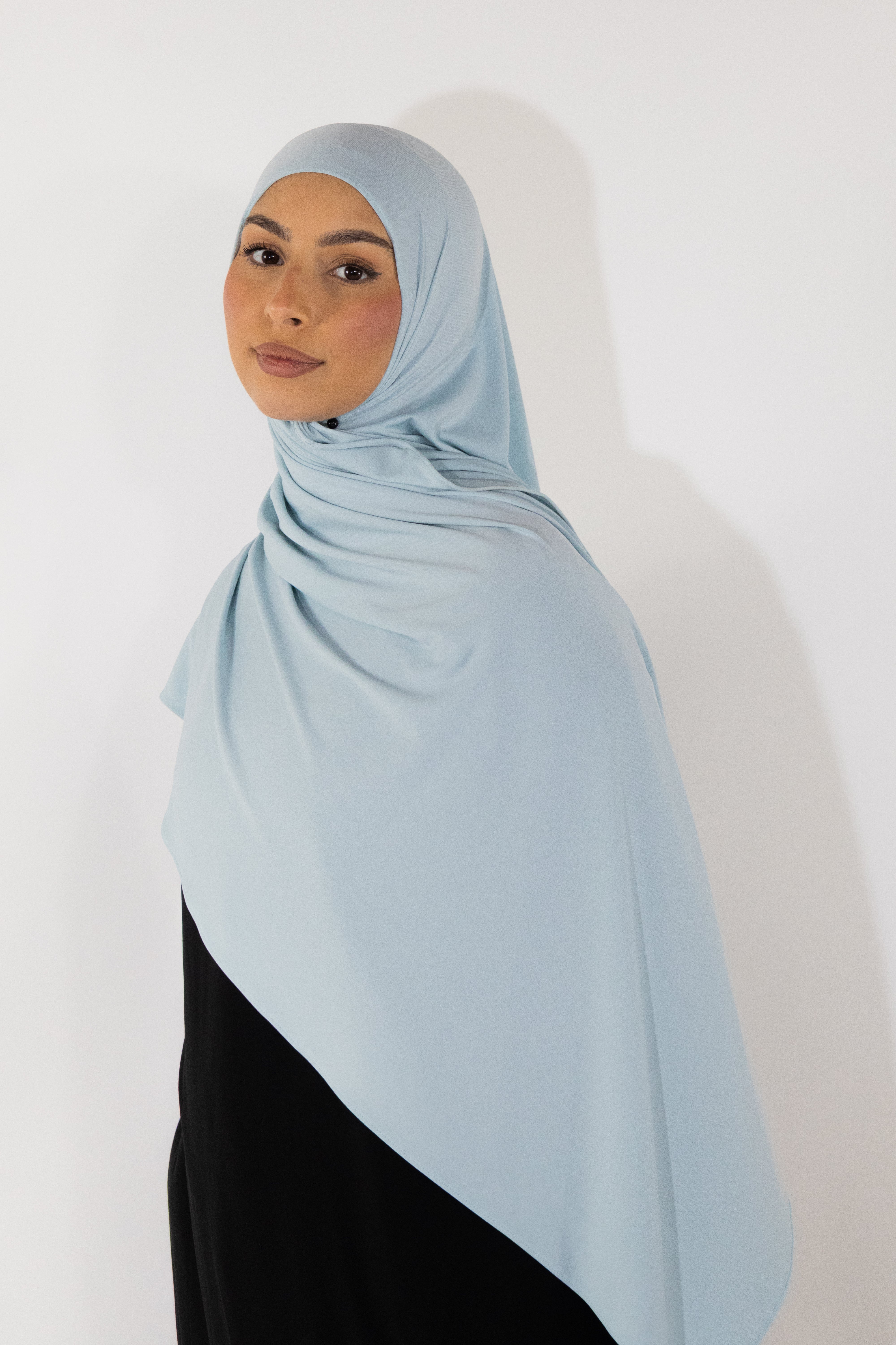 Premium Jersey Hijab - Aqua