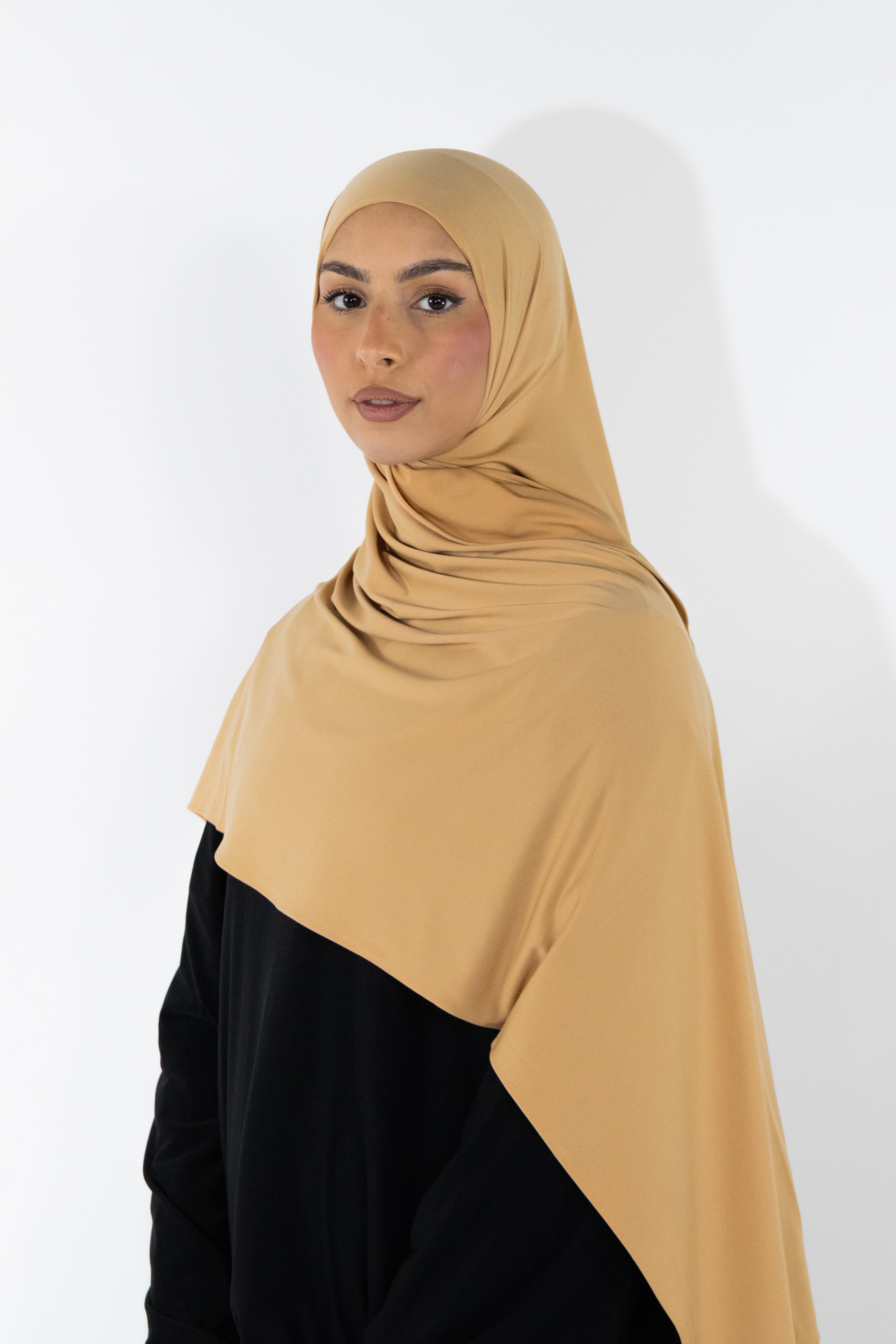 Hijab en jersey premium - Camel