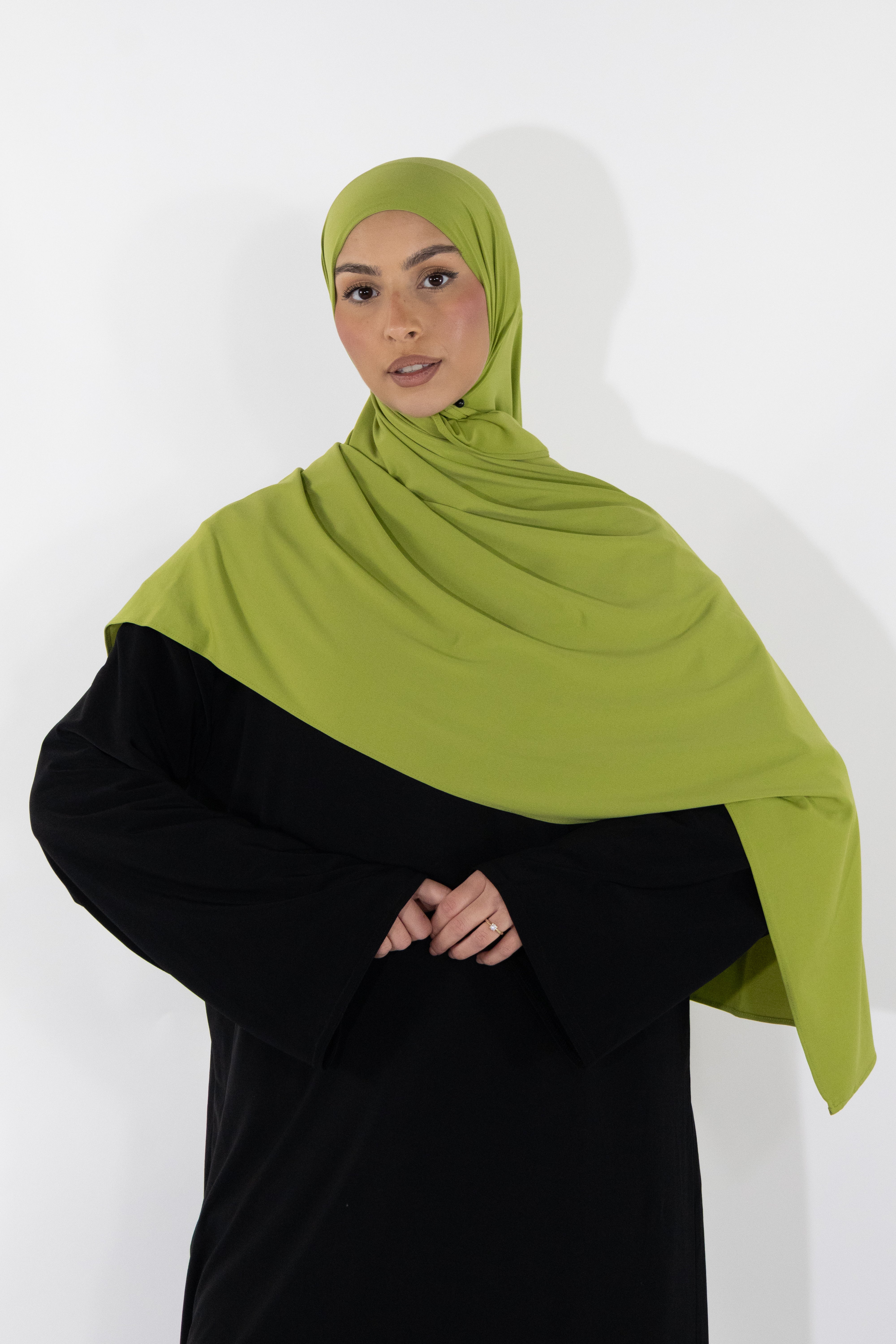 Premium jersey hijab - Pistachio