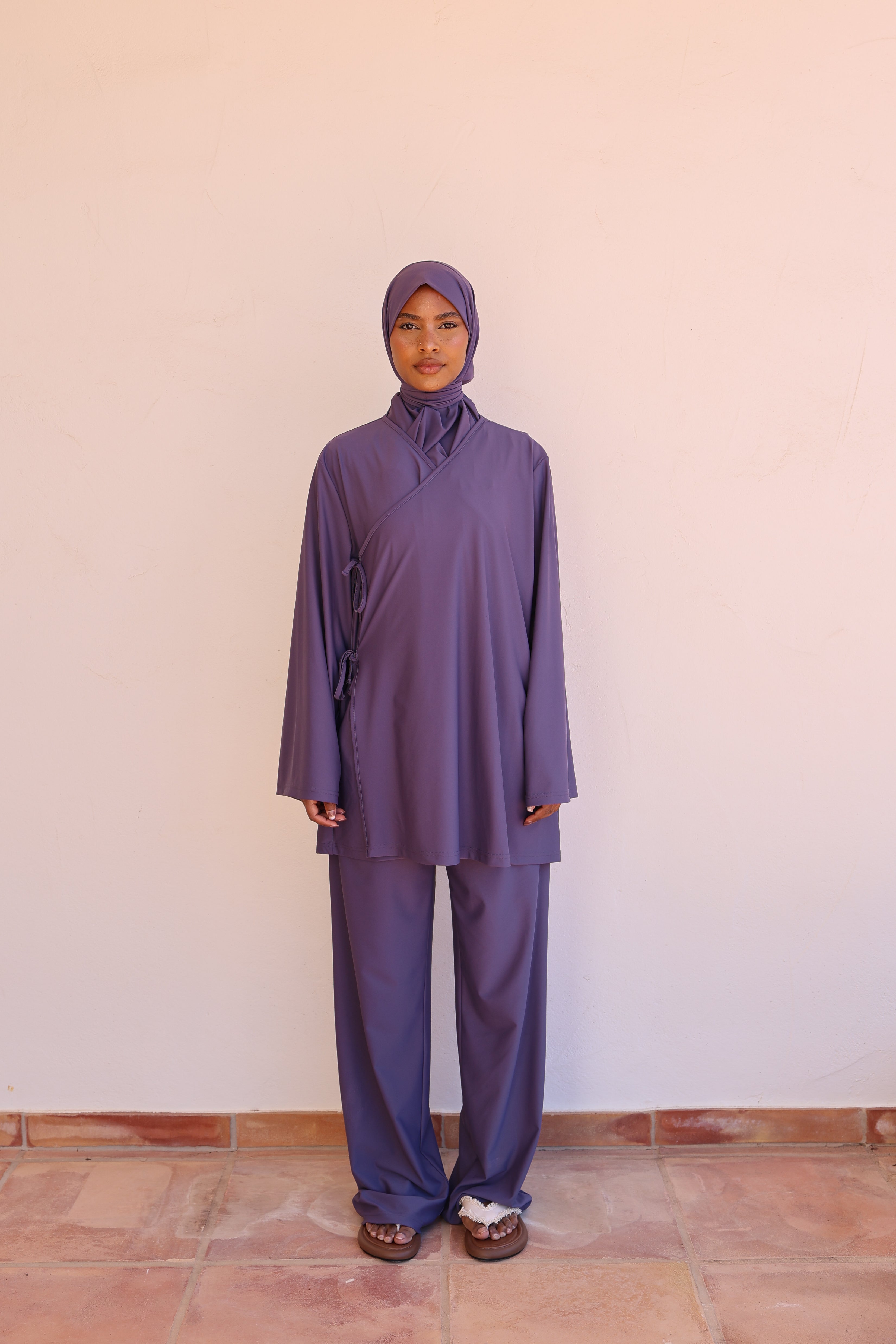 Burkini a noeud - Bleu PRÉCOMMANDE (expédition a partir du 3 juin)