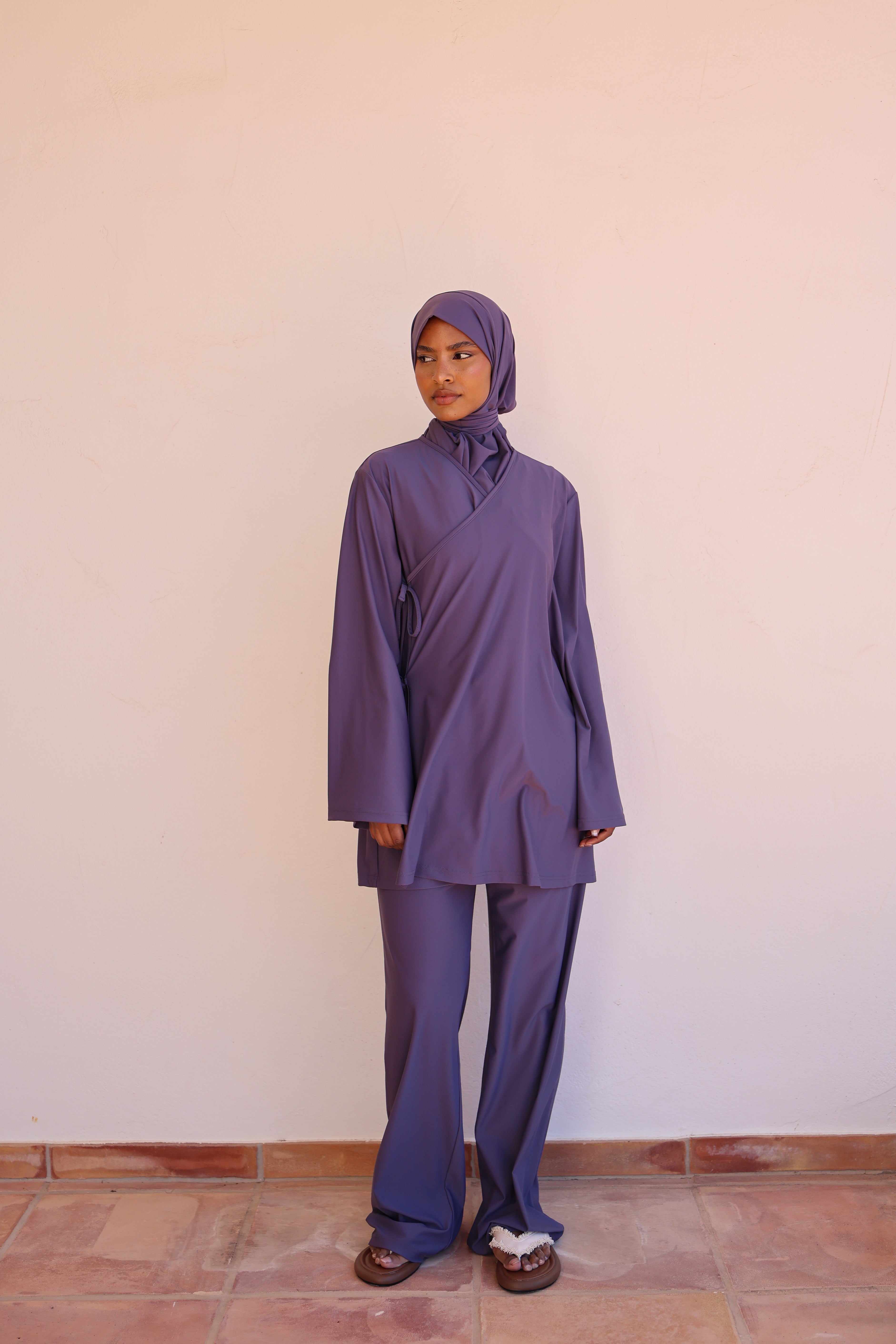 Burkini a noeud - Bleu PRÉCOMMANDE (expédition a partir du 3 juin)