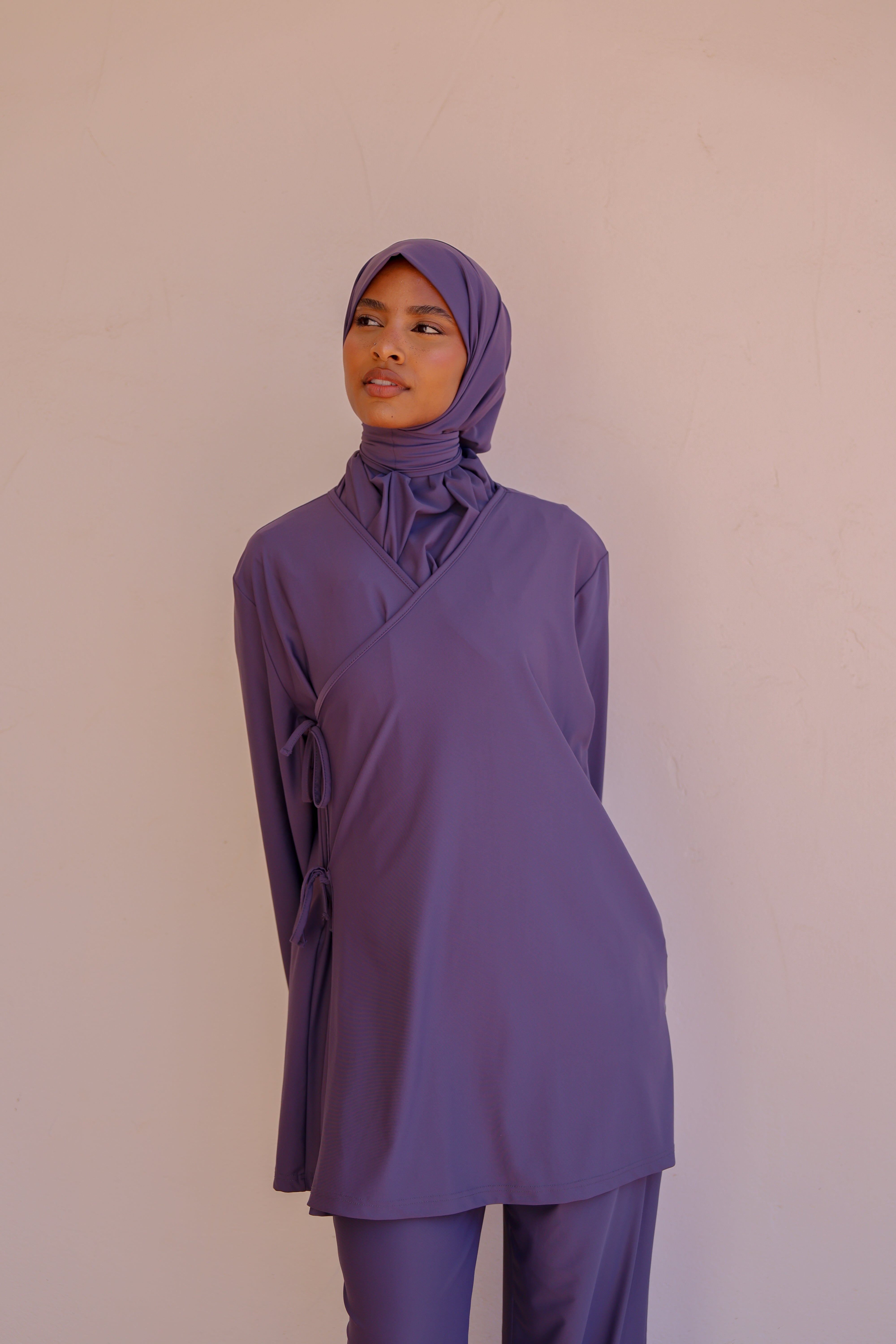 Burkini a noeud - Bleu PRÉCOMMANDE (expédition a partir du 3 juin)