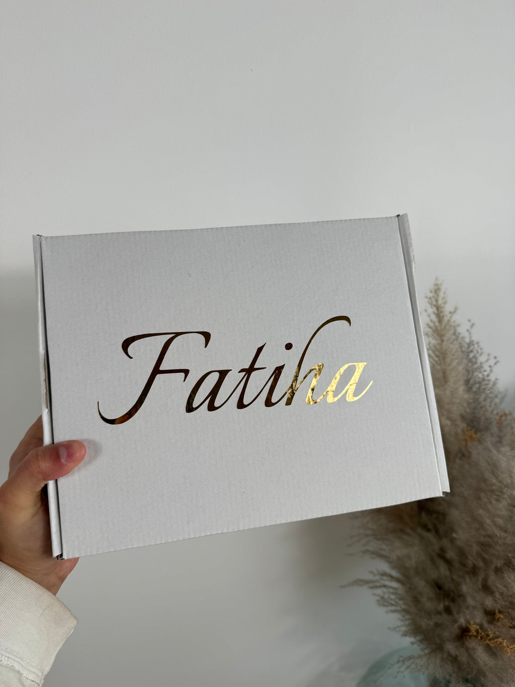 Box cadeau vide - Personnalisation avec un prénom
