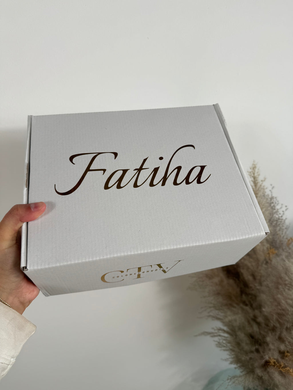 Box cadeau vide - Personnalisation avec un prénom