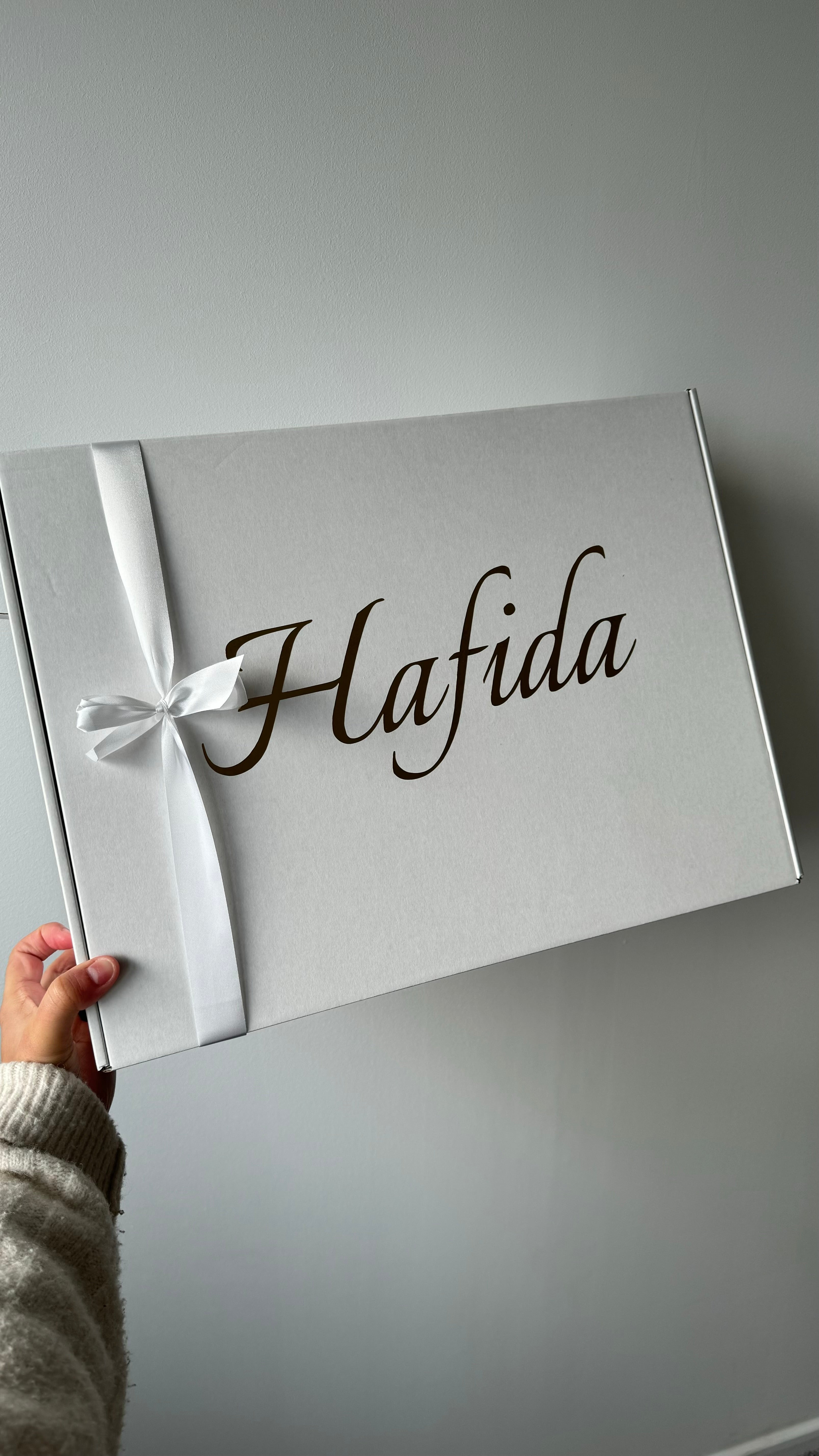 Box cadeau vide - Personnalisation avec un prénom