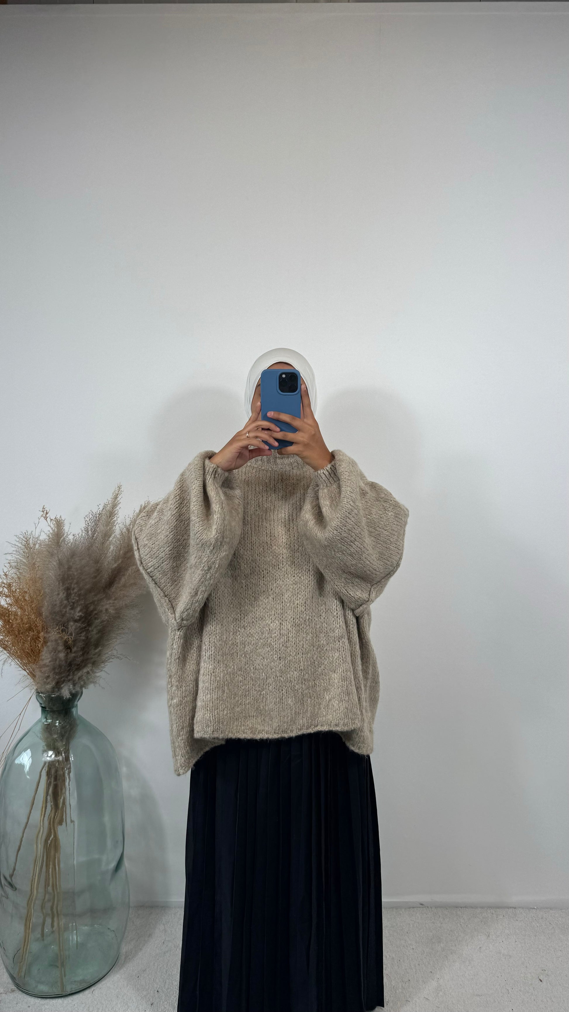 Pull oversize en laine doux et chaud, parfait pour l’hiver.