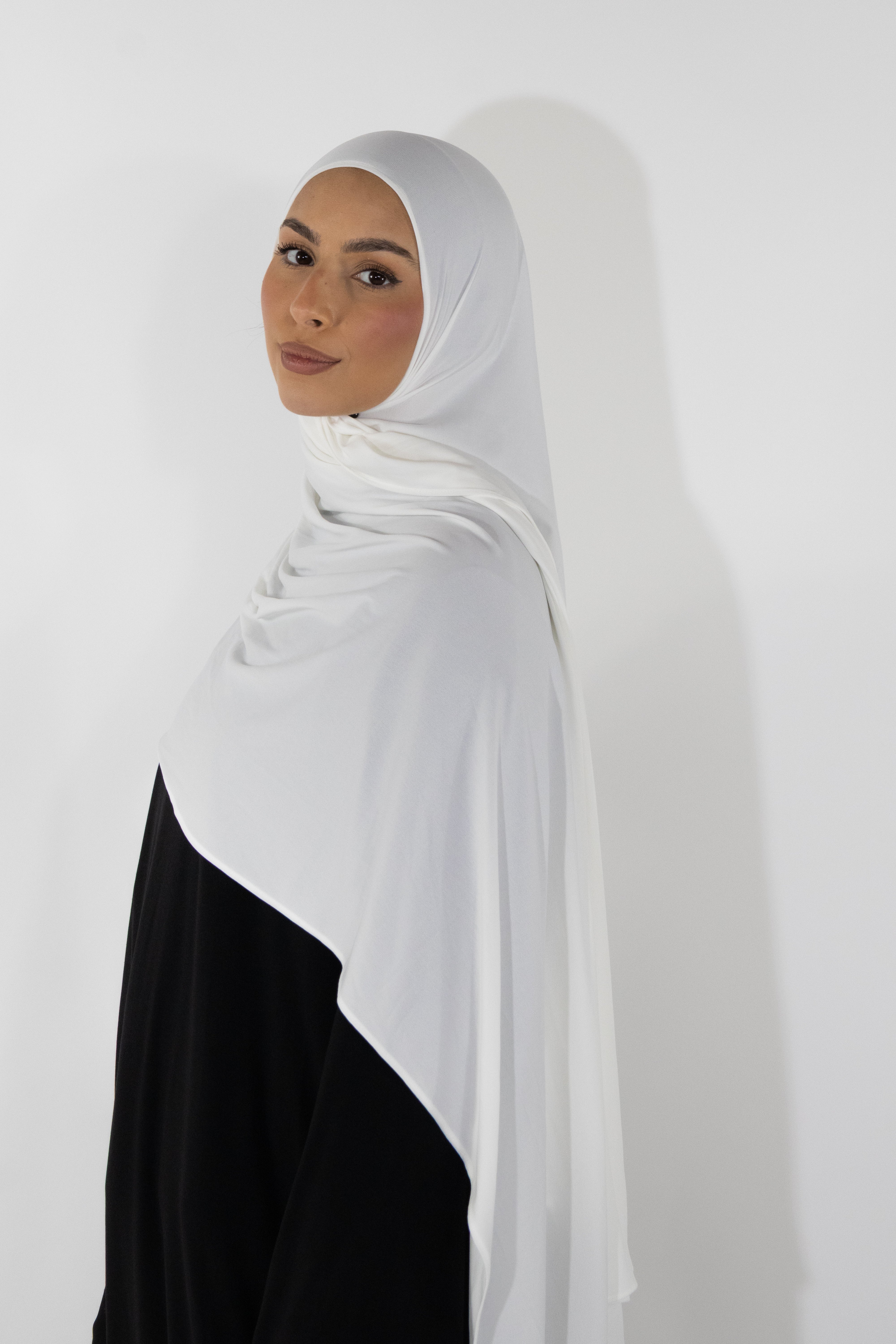 Hijab en jersey premium - Coconut