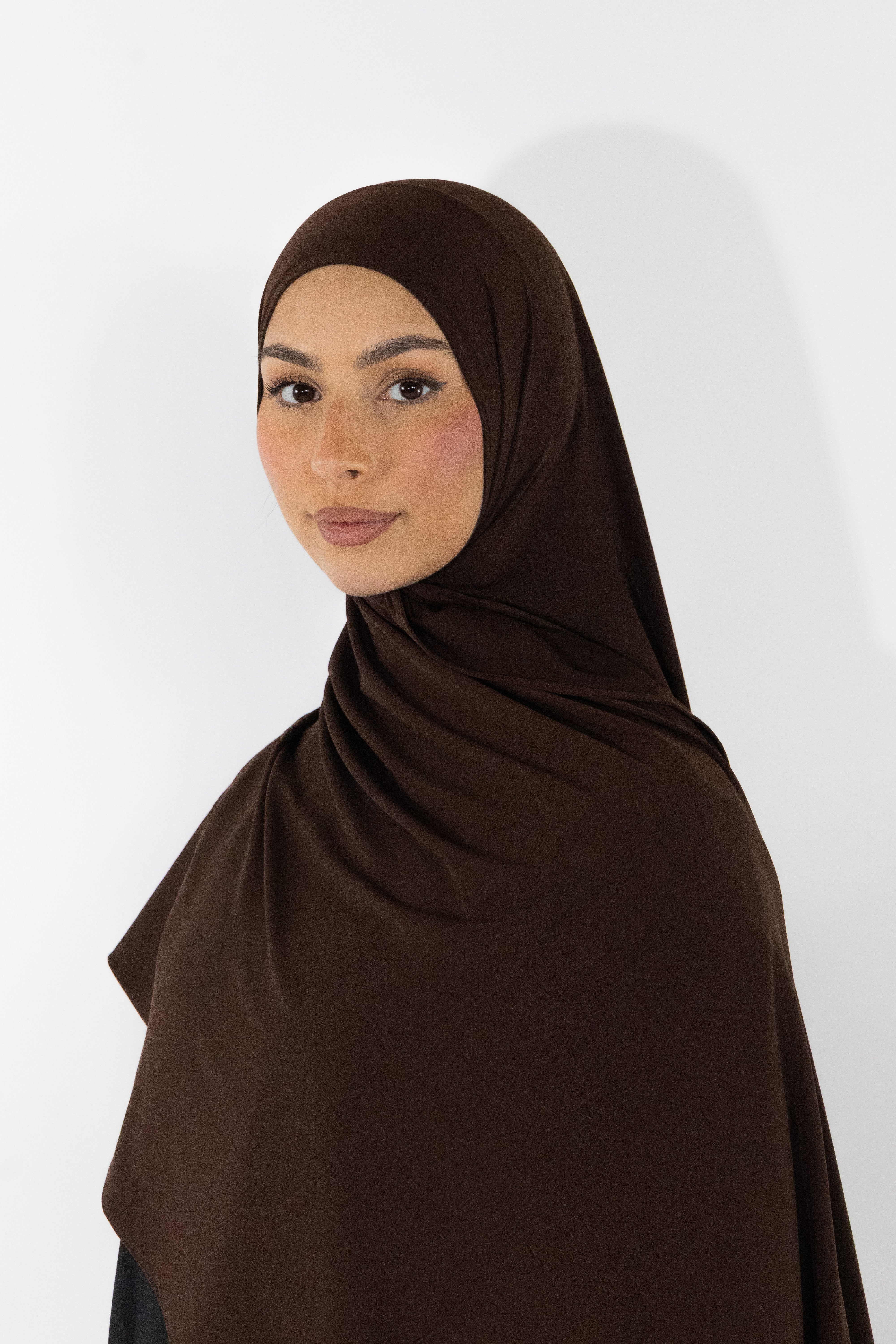 Premium Jersey Hijab - Chocolate