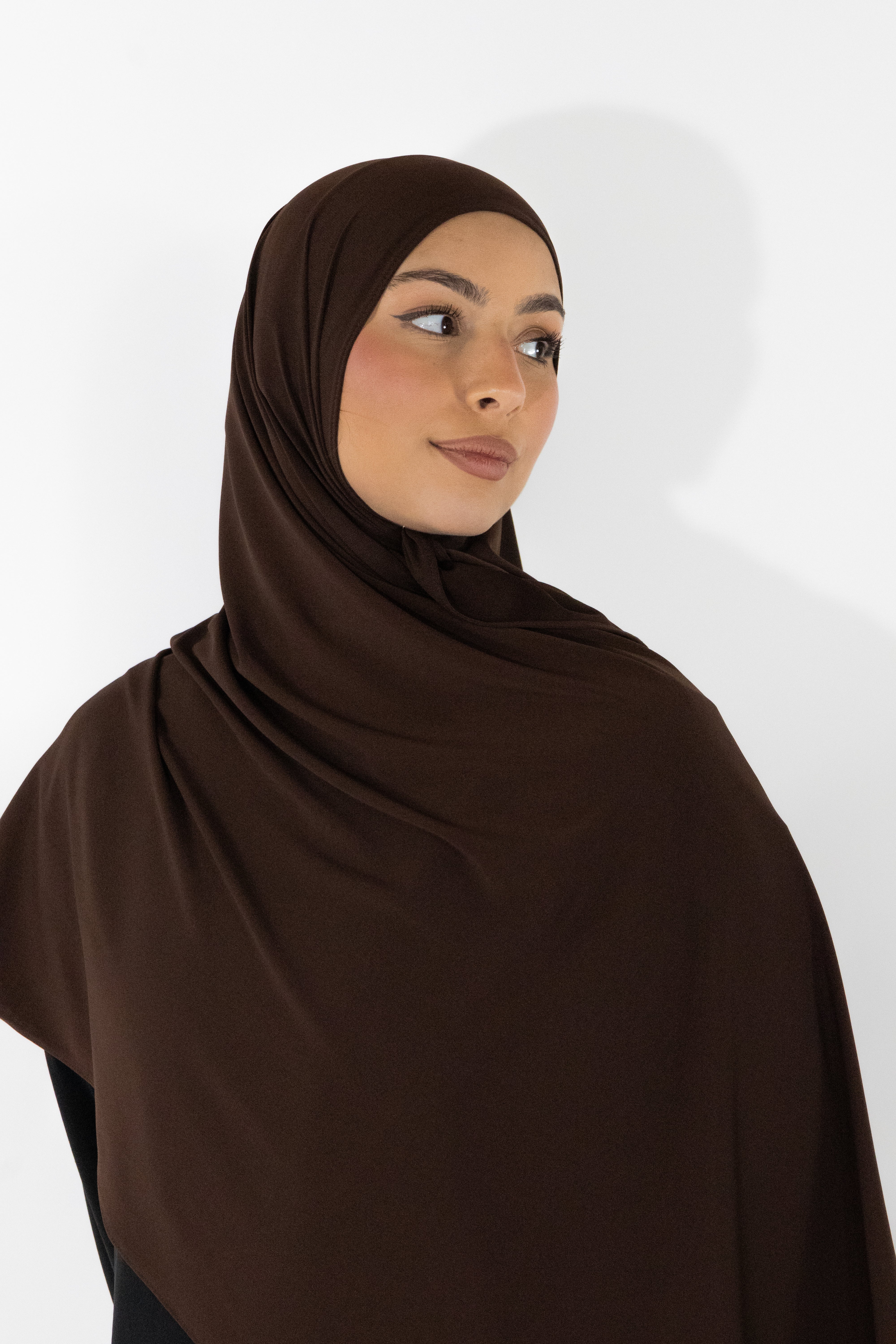 Premium Jersey Hijab - Chocolate
