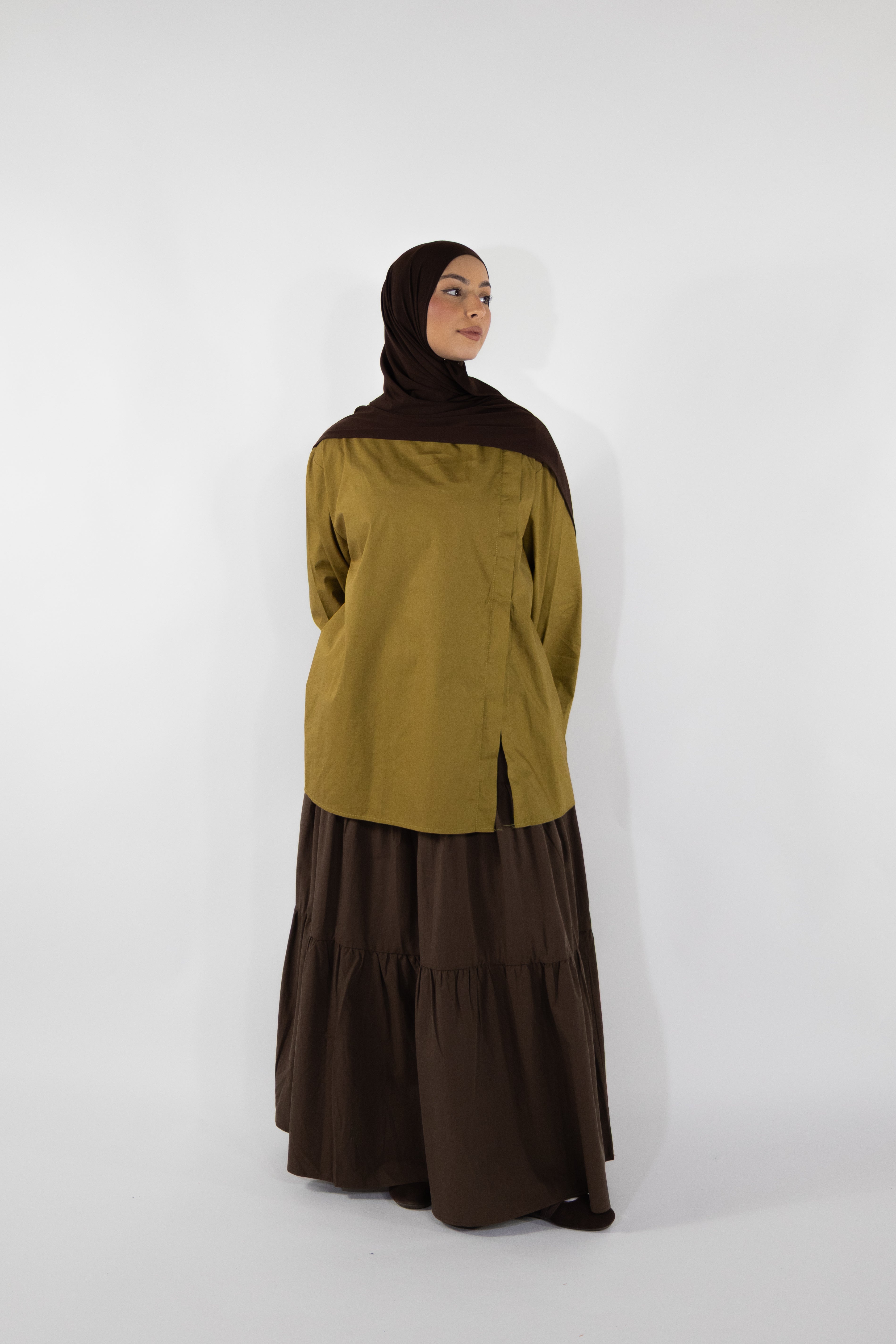 Jupe à volants - Chocolat