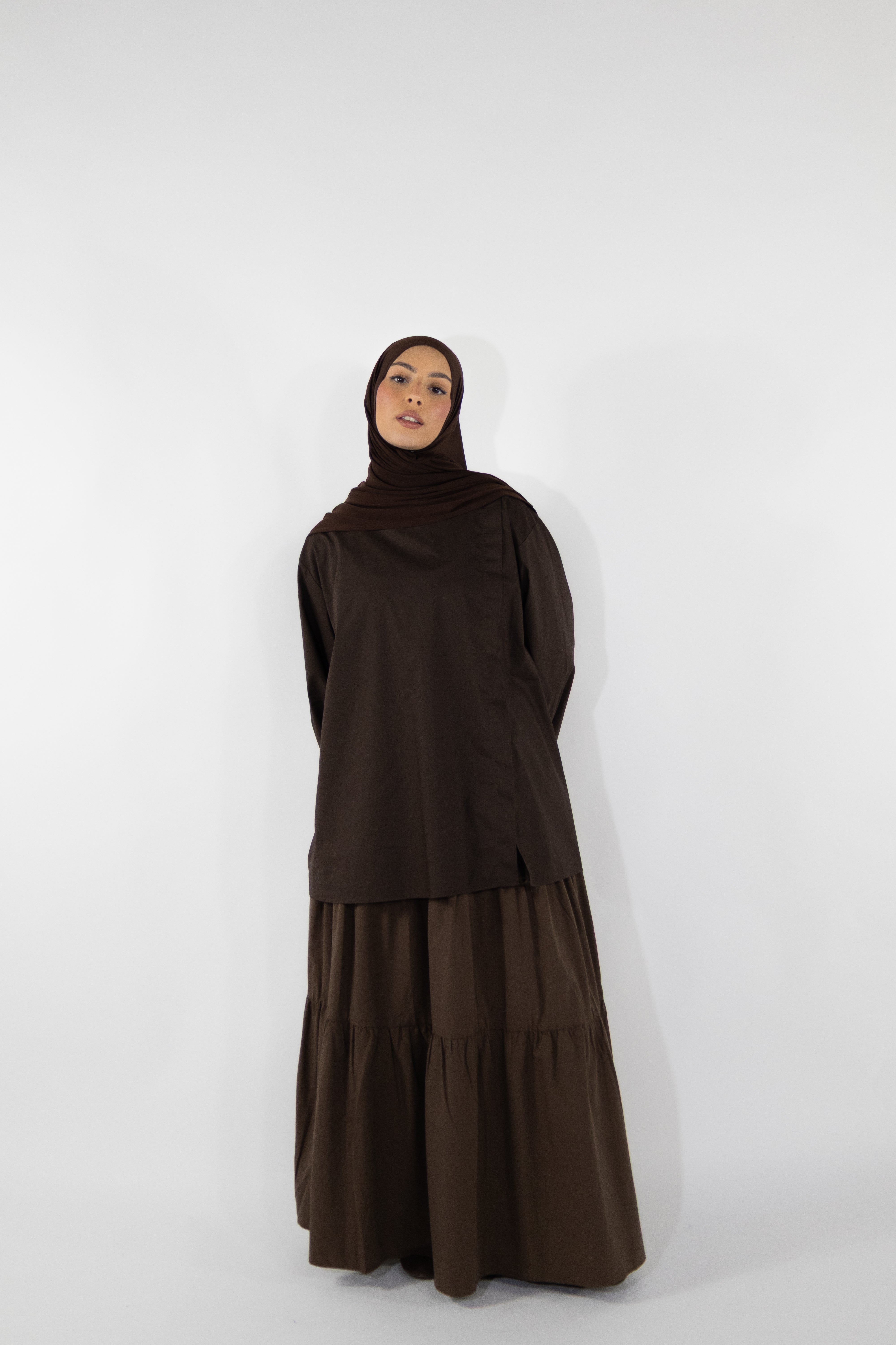 Jupe à volants - Chocolat