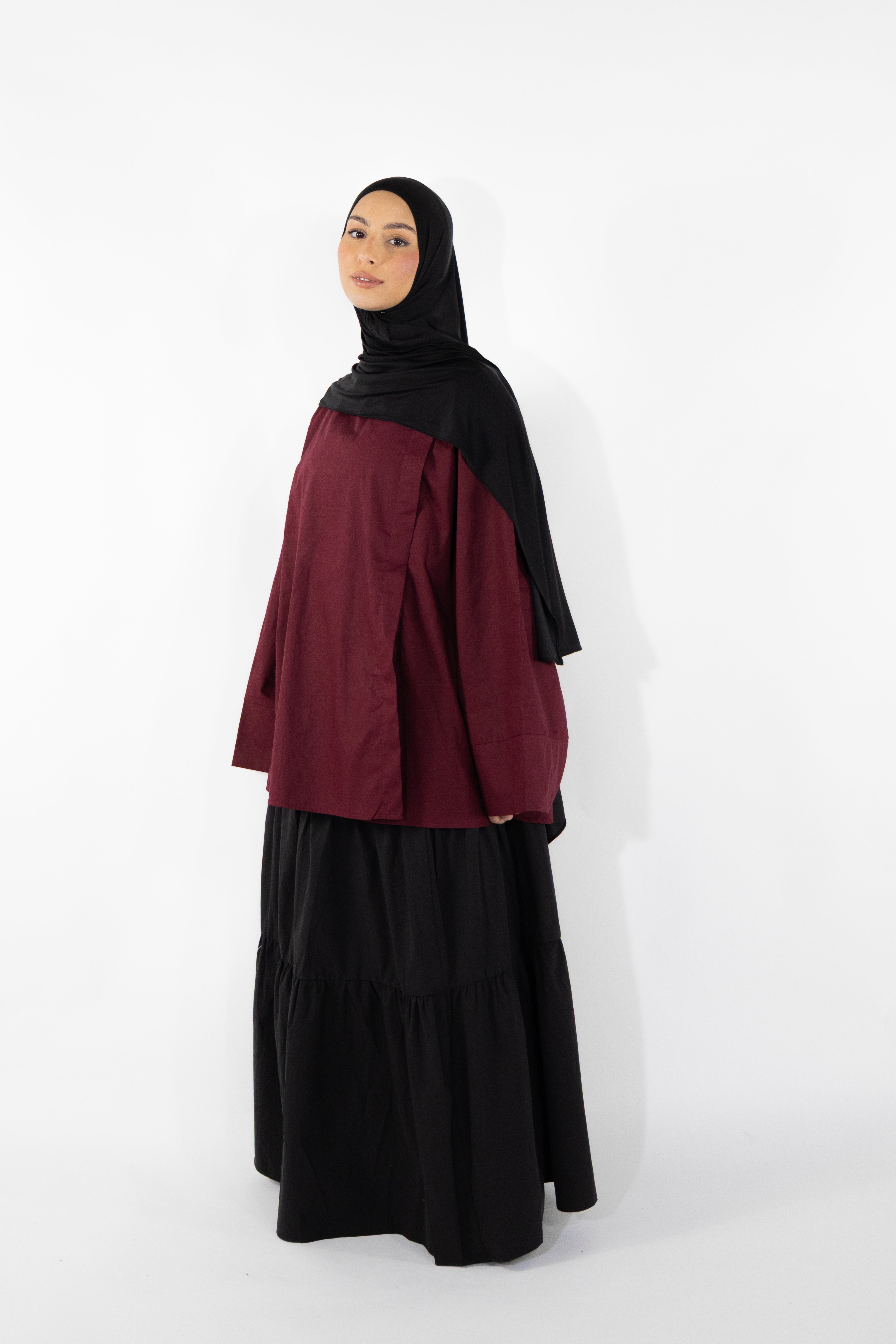 Haut à fente - Bordeaux