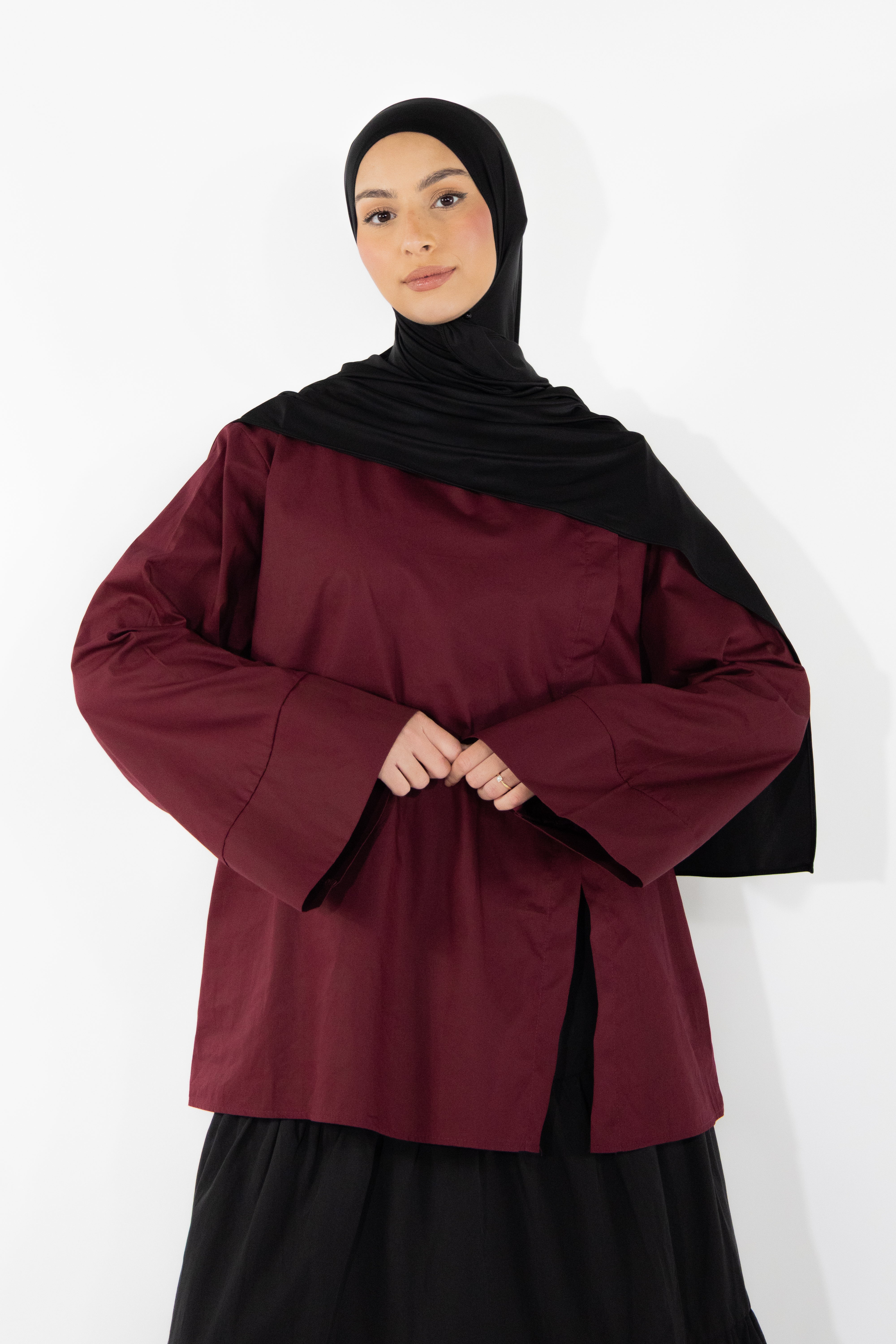 Haut à fente - Bordeaux