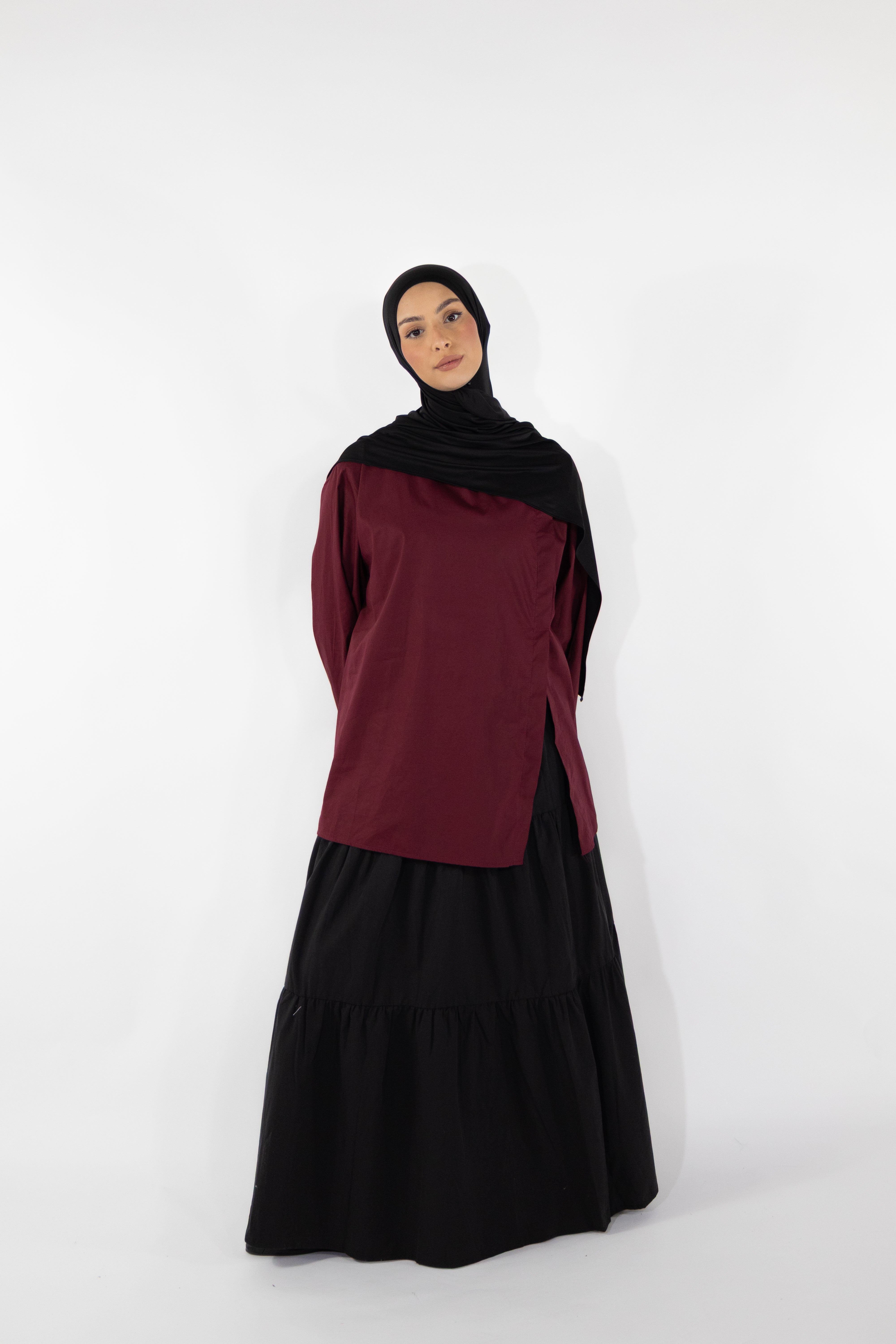 Haut à fente - Bordeaux