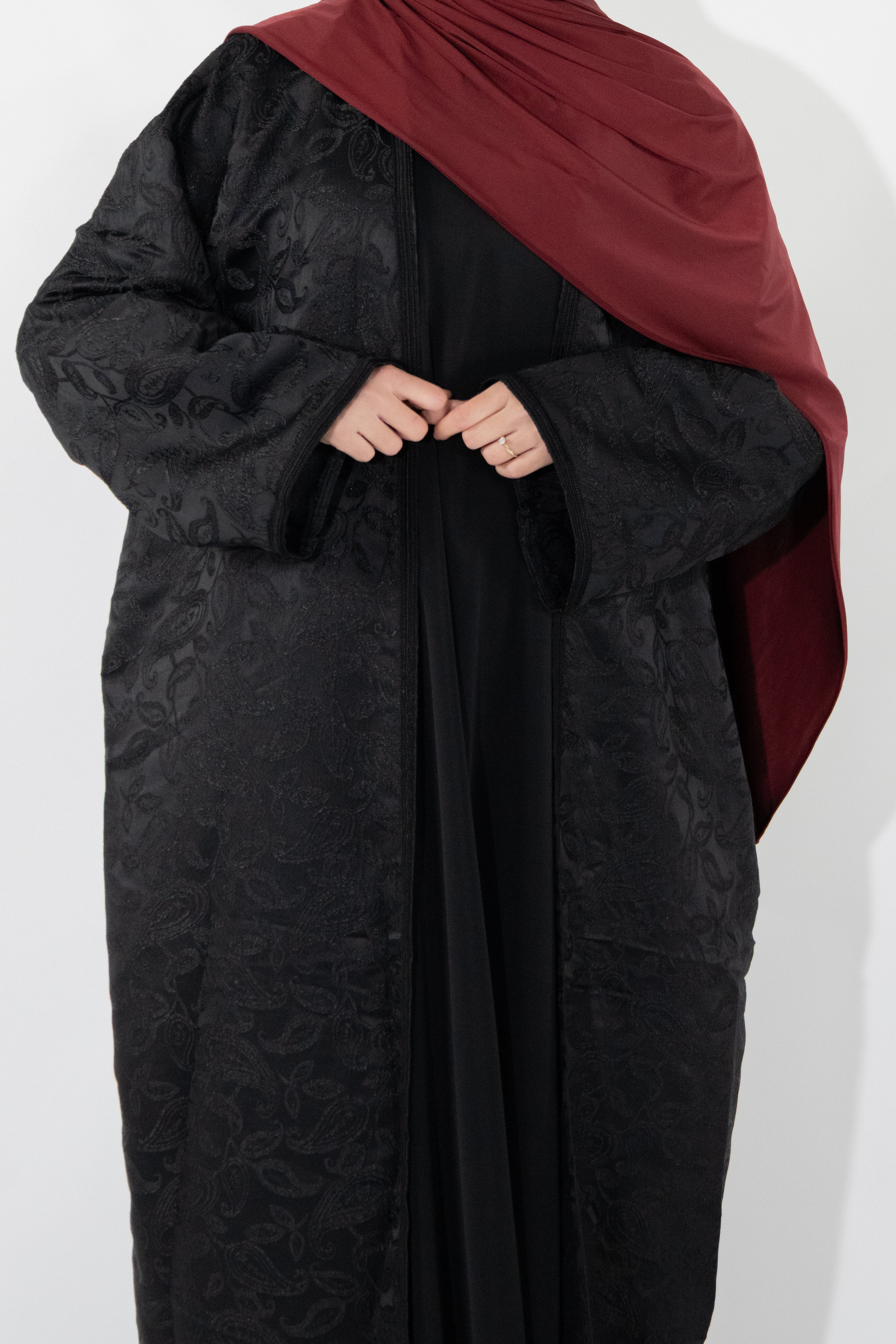 Kimono brocard - Noir