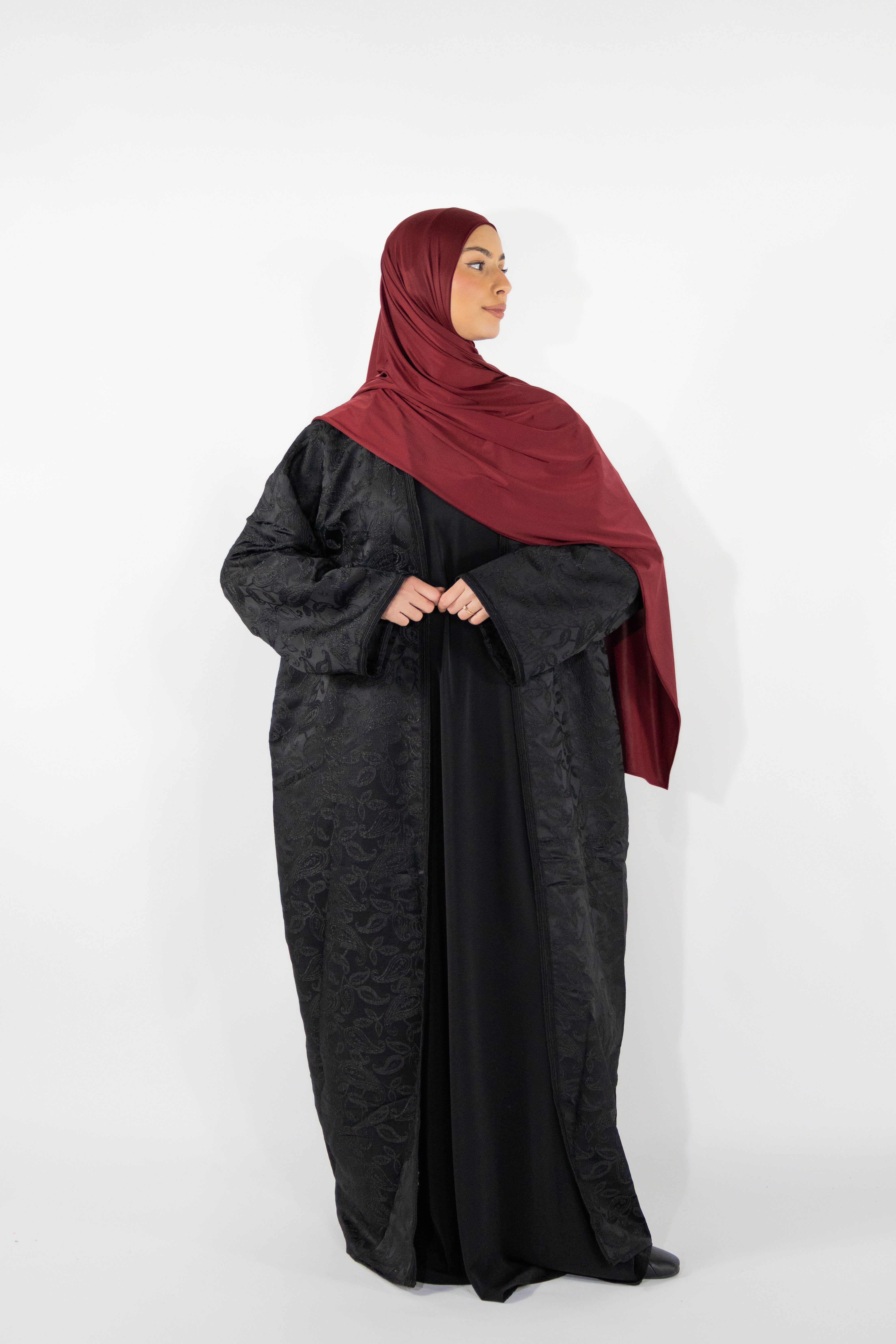 Kimono brocard - Noir