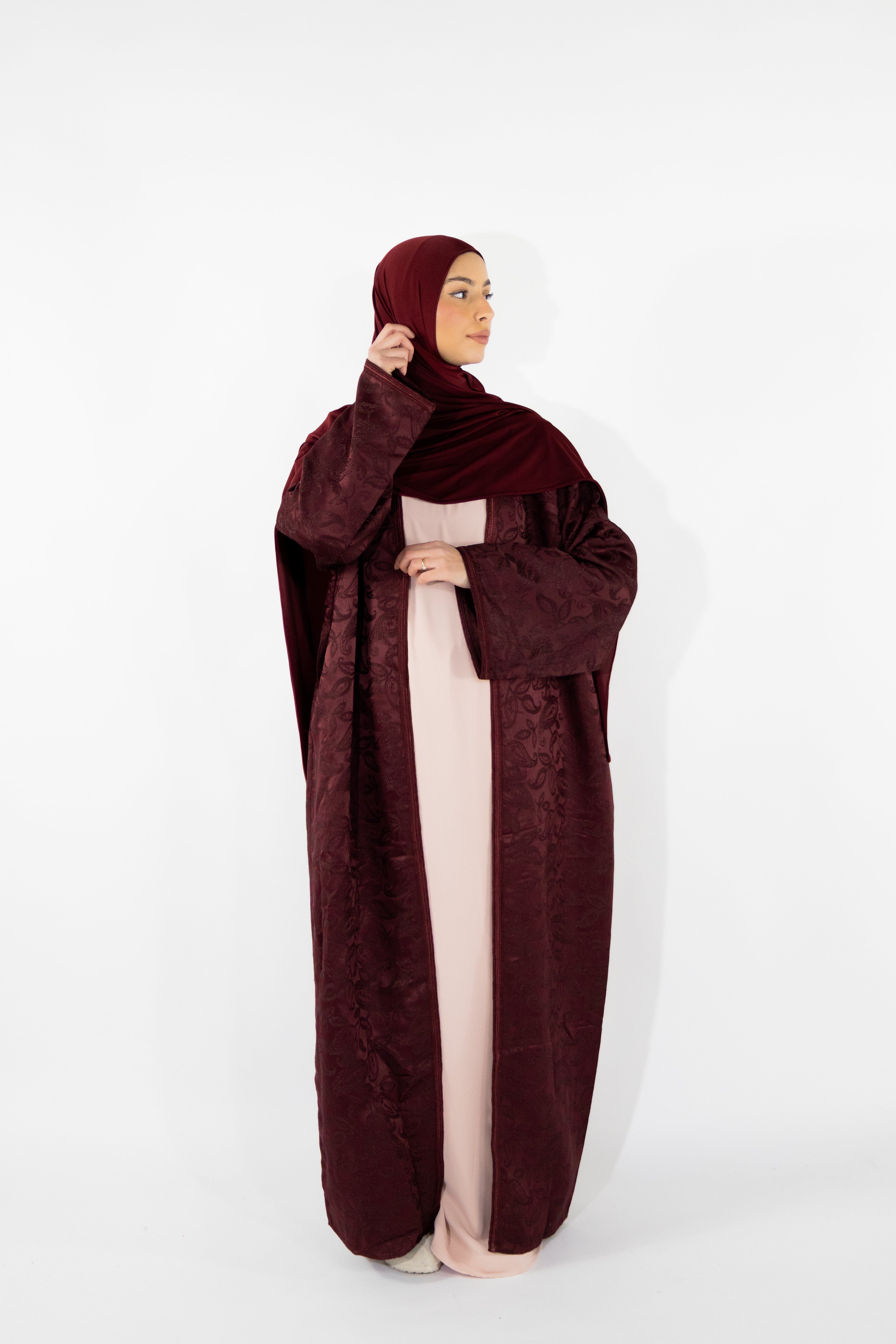 Kimono brocard - Bordeaux