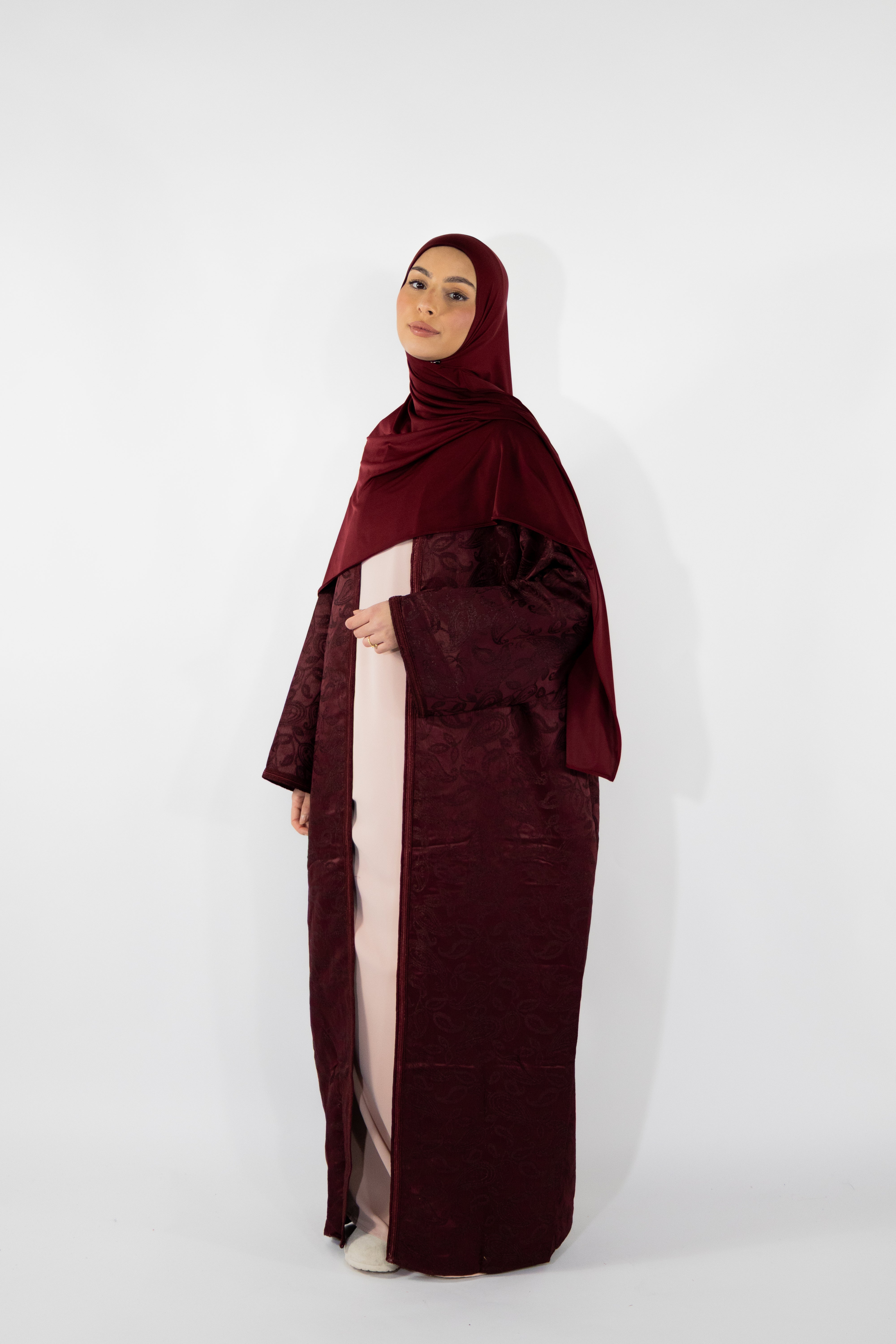 Kimono brocard - Bordeaux