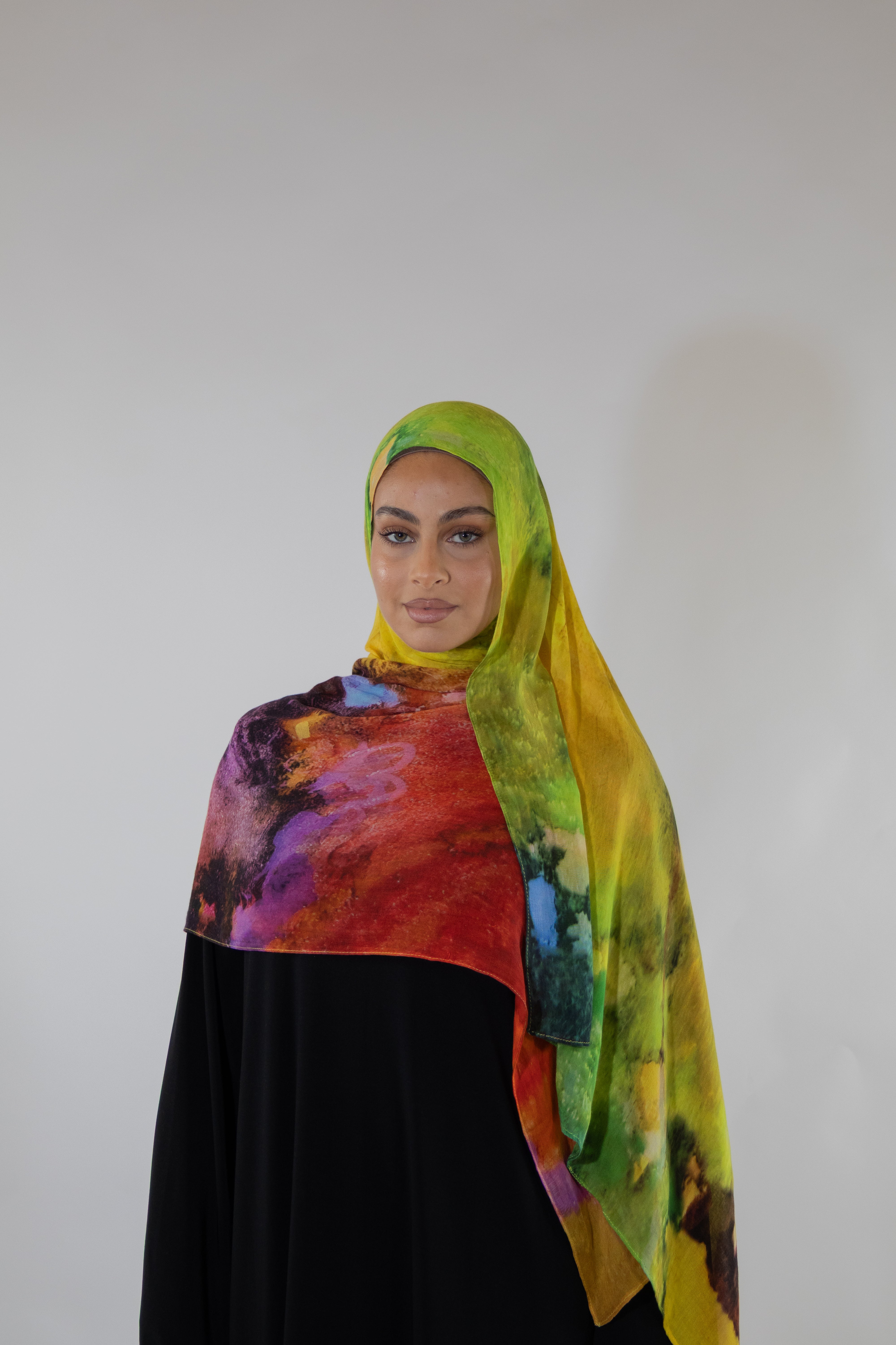 Hijab modal imprimé - Sunset
