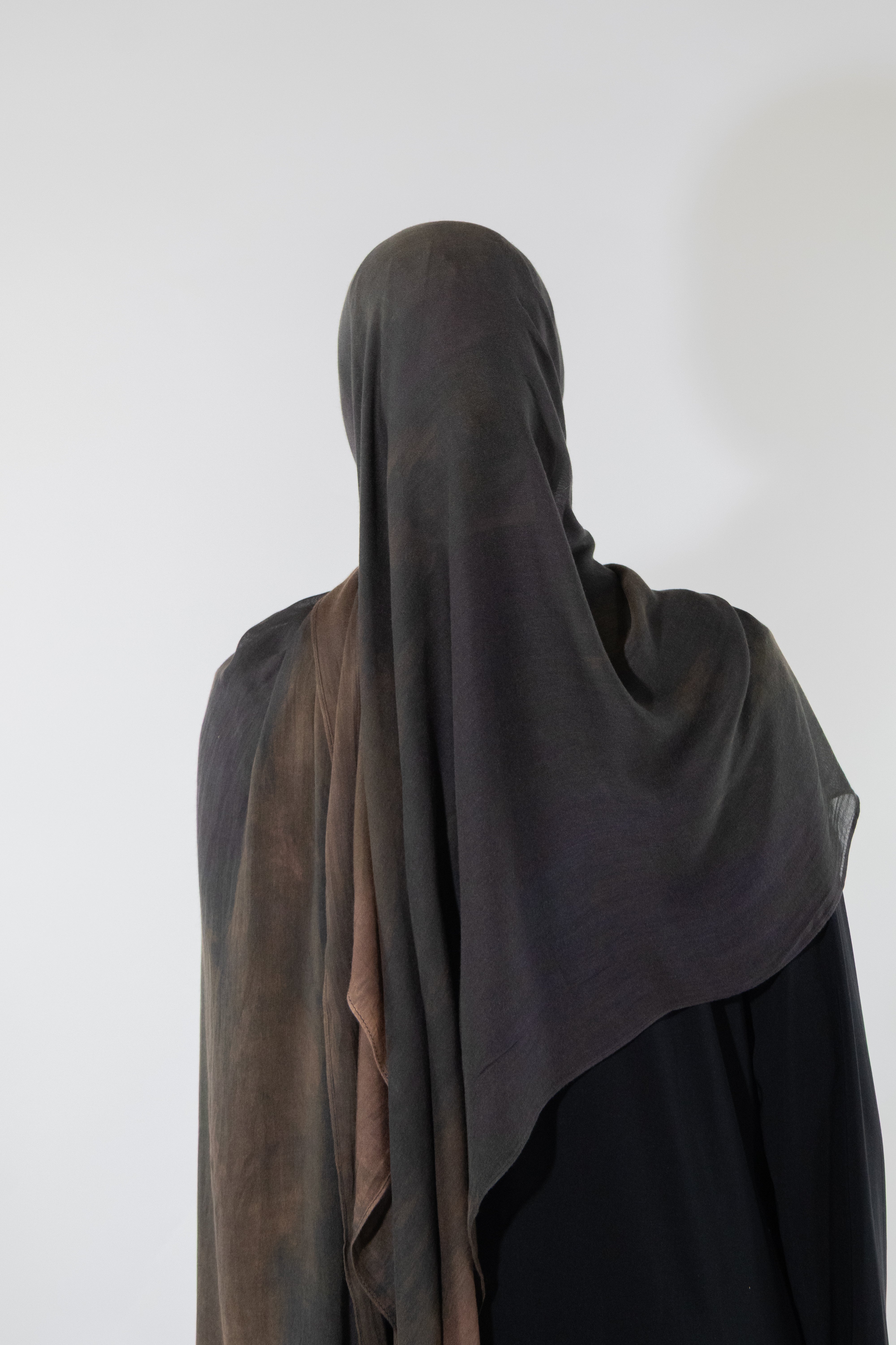 Hijab modal imprimé - Coffee