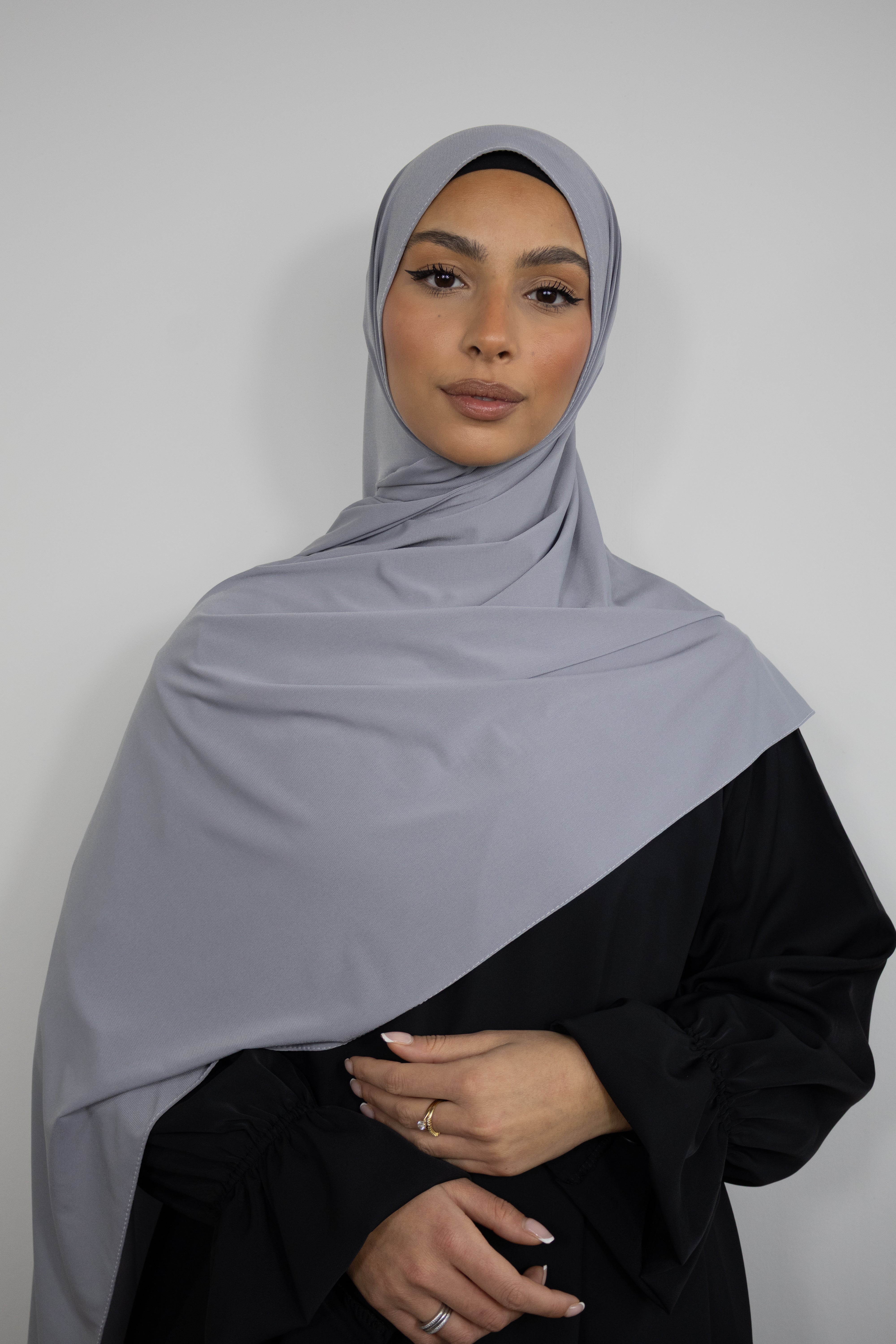 Hijab jersey premium 75x200cm - Cool gray