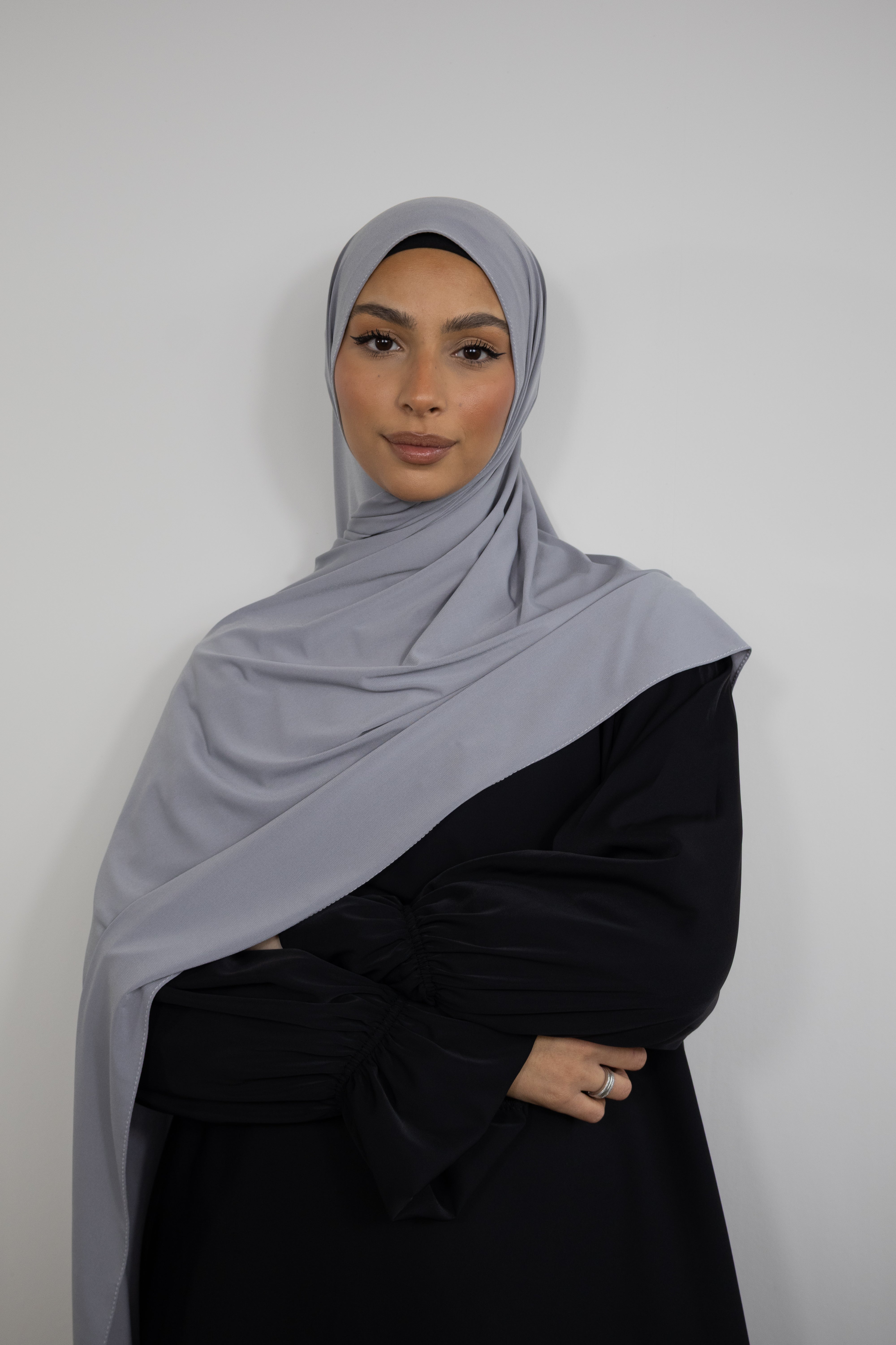 Hijab jersey premium 75x200cm - Cool gray