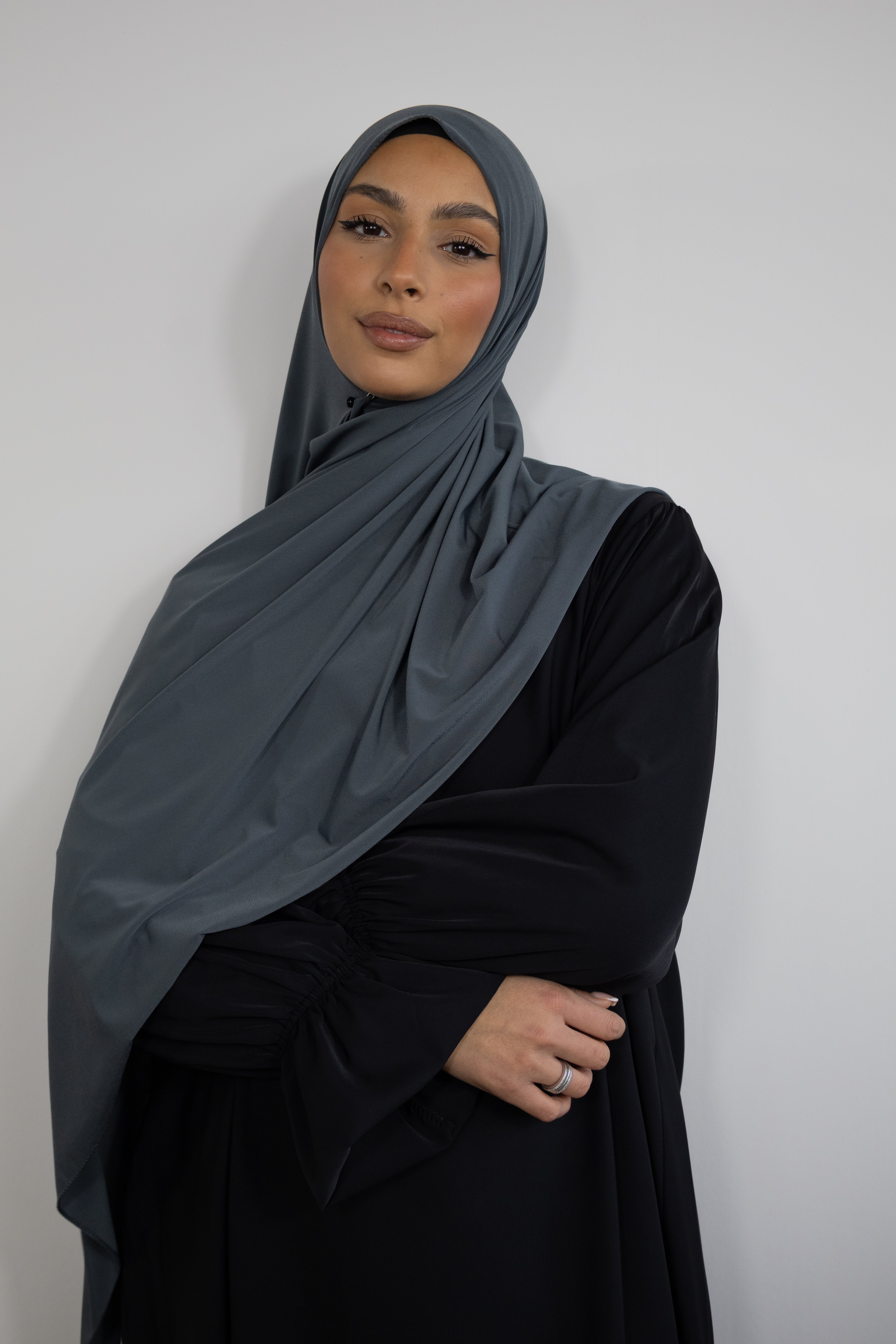 Hijab jersey premium 75x200cm - Charcoal
